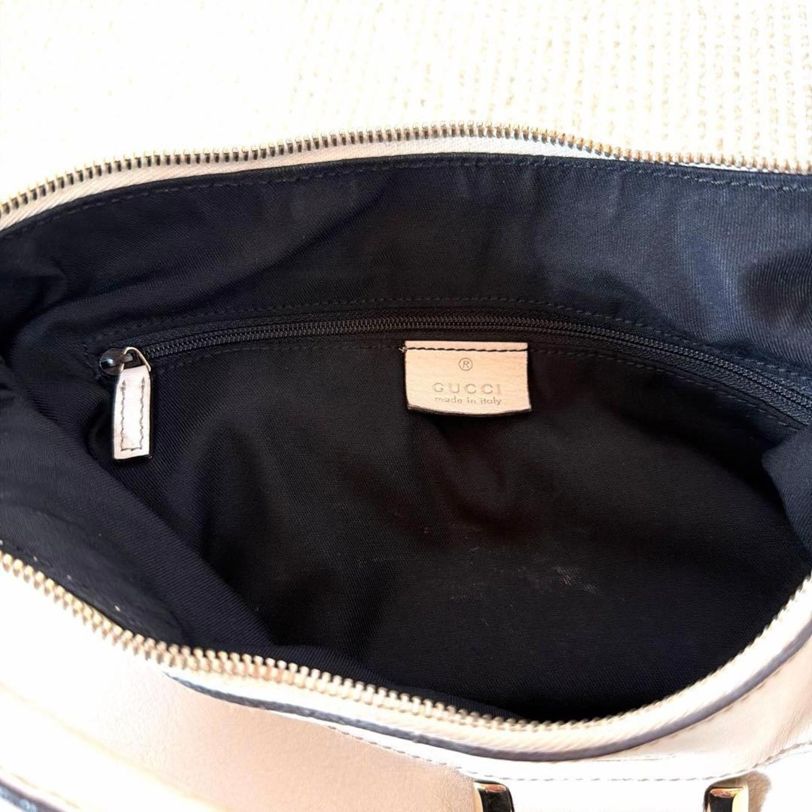 Gucci Gucci - White Leather Shoulder Bag Size ONE SIZE - 3 Thumbnail