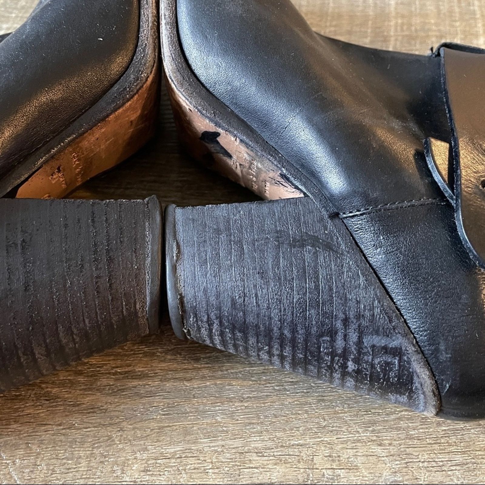 Rag & Bone Rag & Bone Harrow Black Leather Ankle Boots Sz 40 Size US 10 / IT 40 - 13 Thumbnail