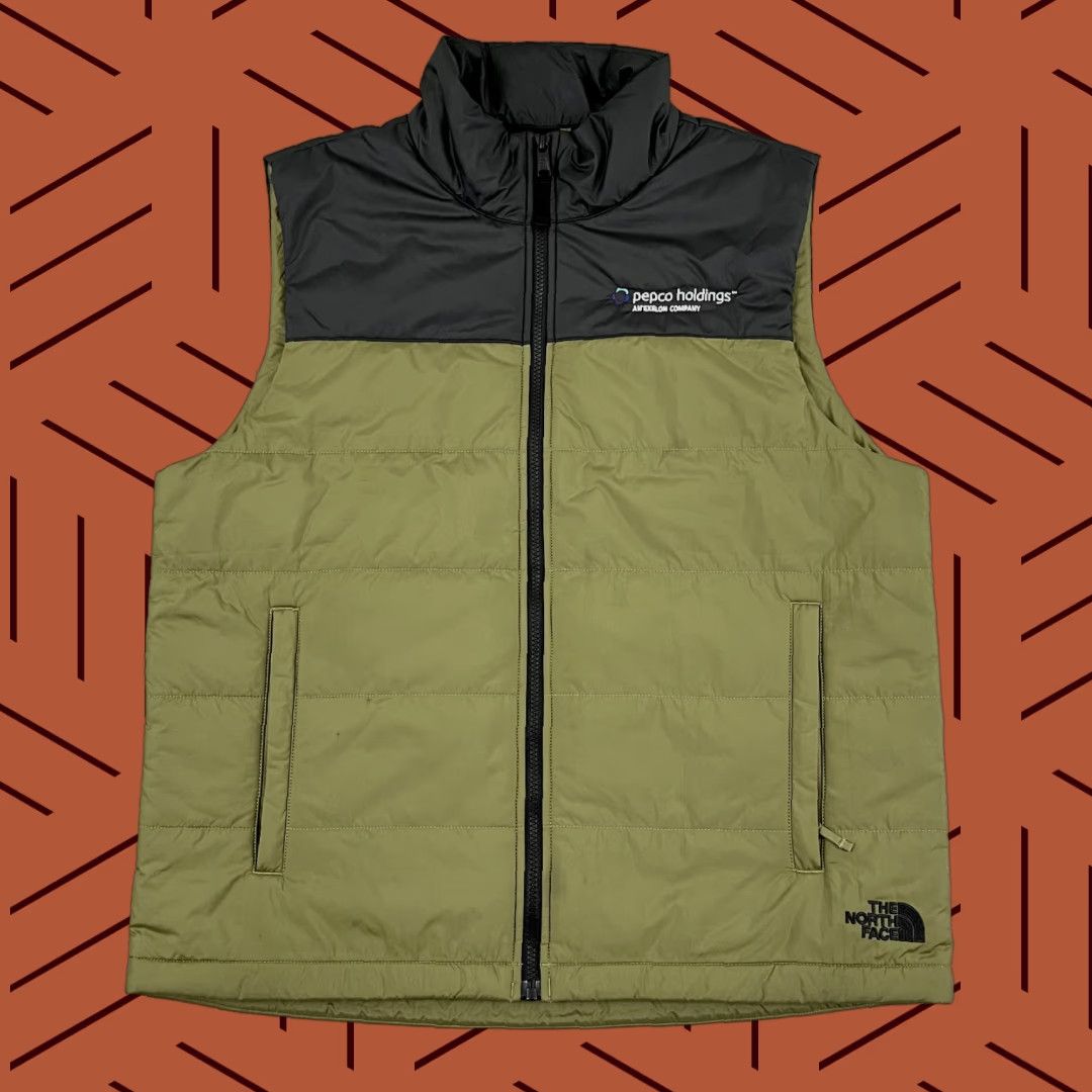 The North Face The North Face Vest Mens Large Green Black Everyday Quilted Insulted Puffer Zip Size US L / EU 52-54 / 3 - 1 Thumbnail