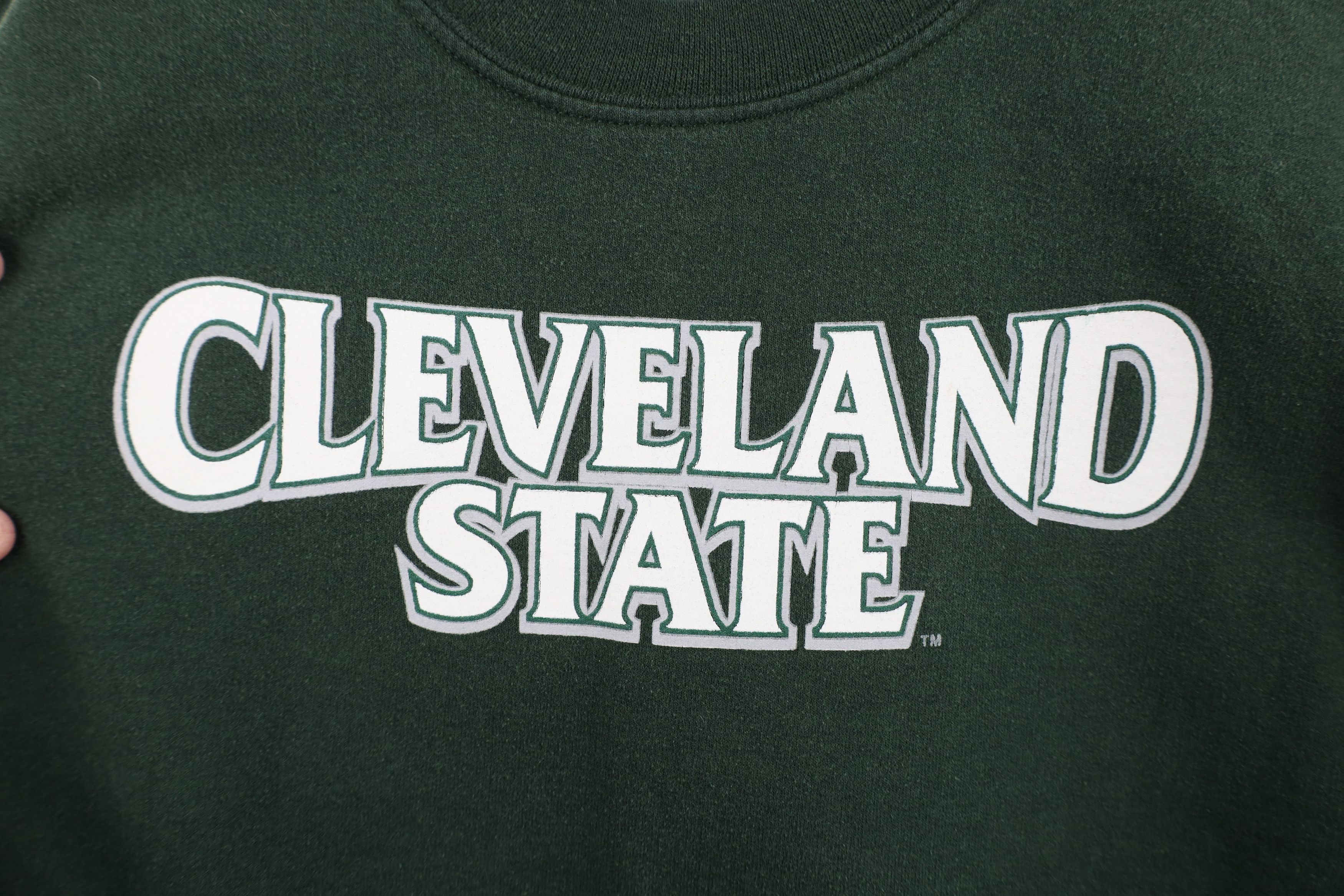 Vintage Vintage 90s Cleveland State University Crewneck Sweatshirt Size L / US 10 / IT 46 - 4 Thumbnail