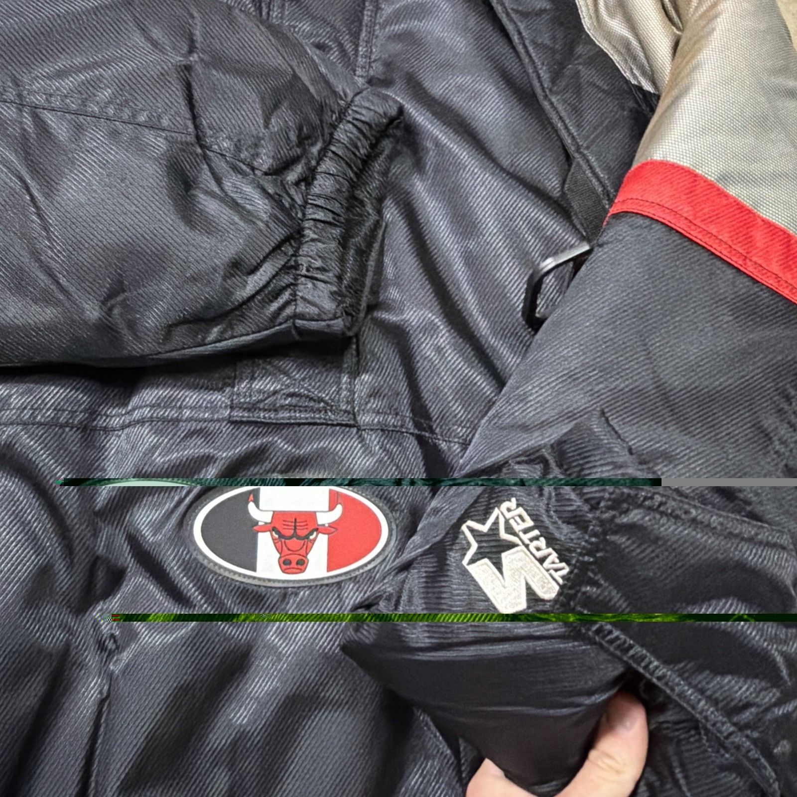 Starter Vintage Chicago Bulls Jacket Large Black NBA Starter 1/4 Zip Size US L / EU 52-54 / 3 - 4 Thumbnail