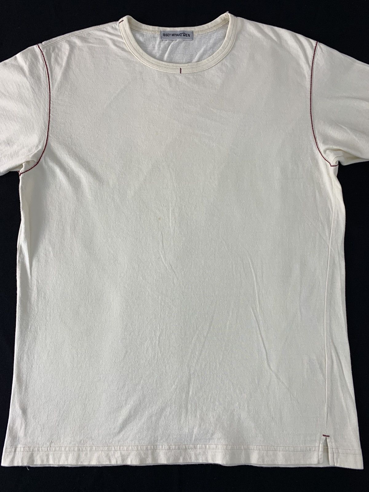 Issey Miyake Hype Issey Miyake Men Plain Crewneck Printed Tee Size US L / EU 52-54 / 3 - 3 Thumbnail