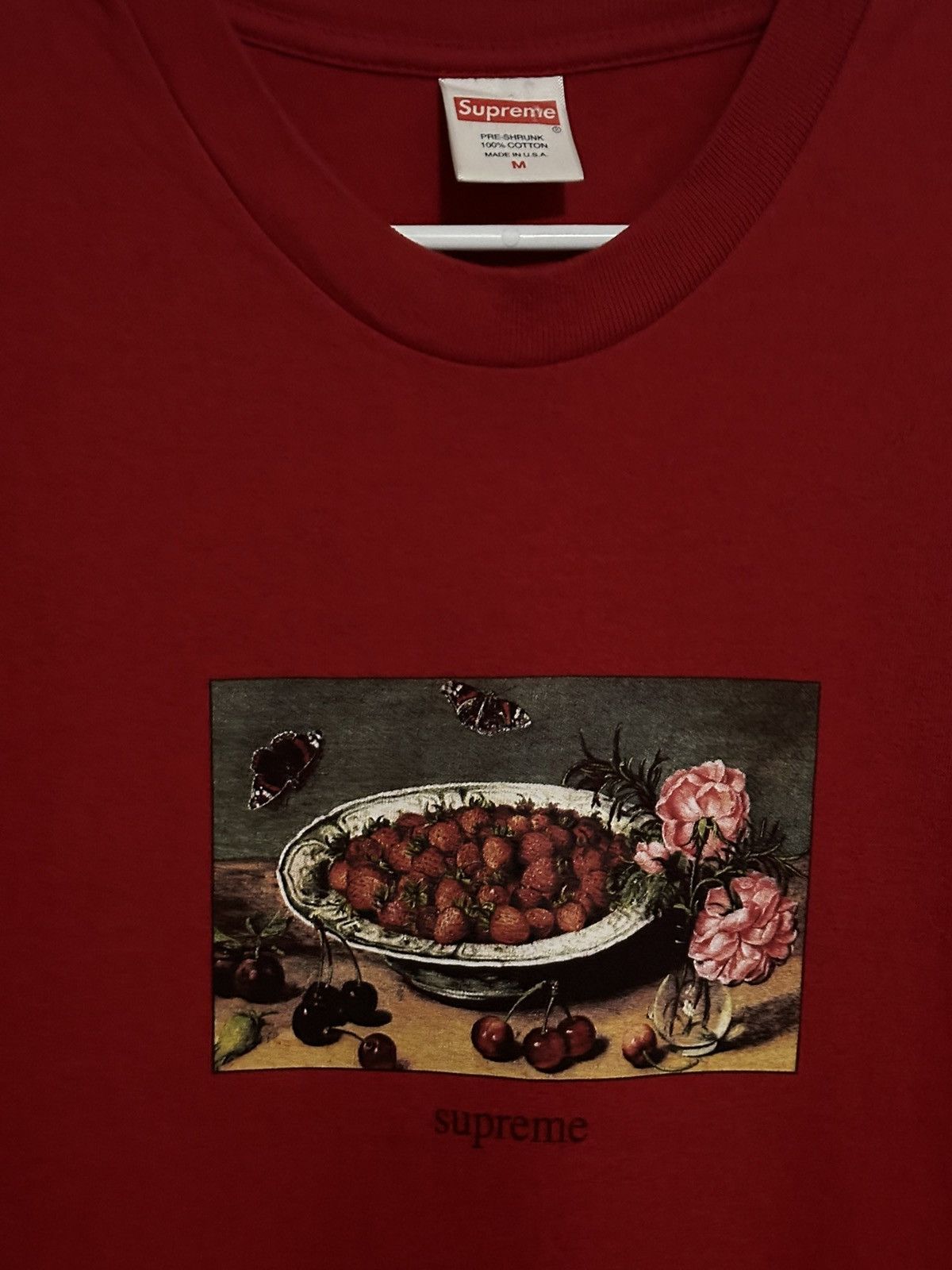 Supreme Supreme Strawberries Tee Size US M / EU 48-50 / 2 - 2 Thumbnail