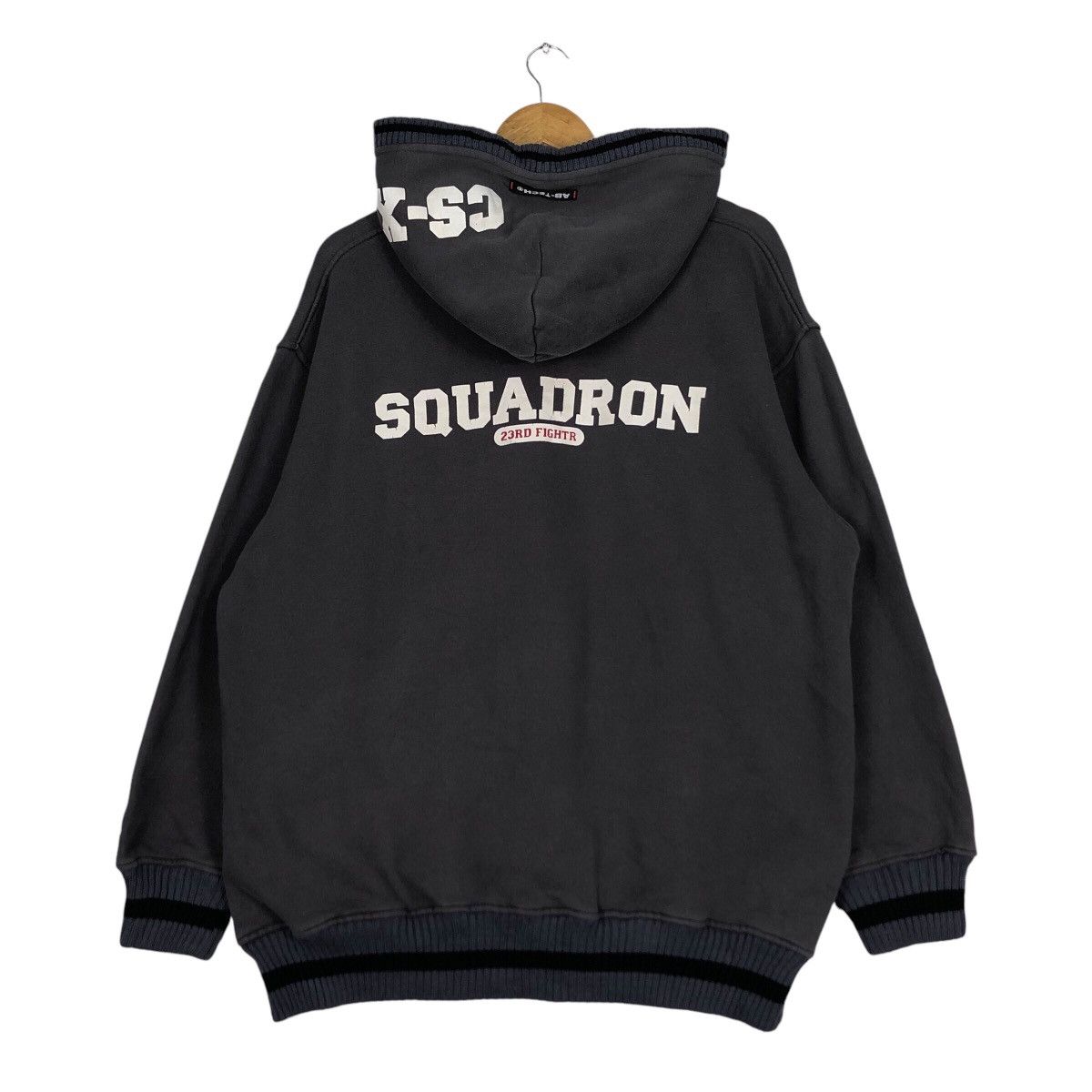 Japanese Brand AB tech Sport Hoodie Squadron Airforce Sweater Jacket Large Size US L / EU 52-54 / 3 - 7 Thumbnail