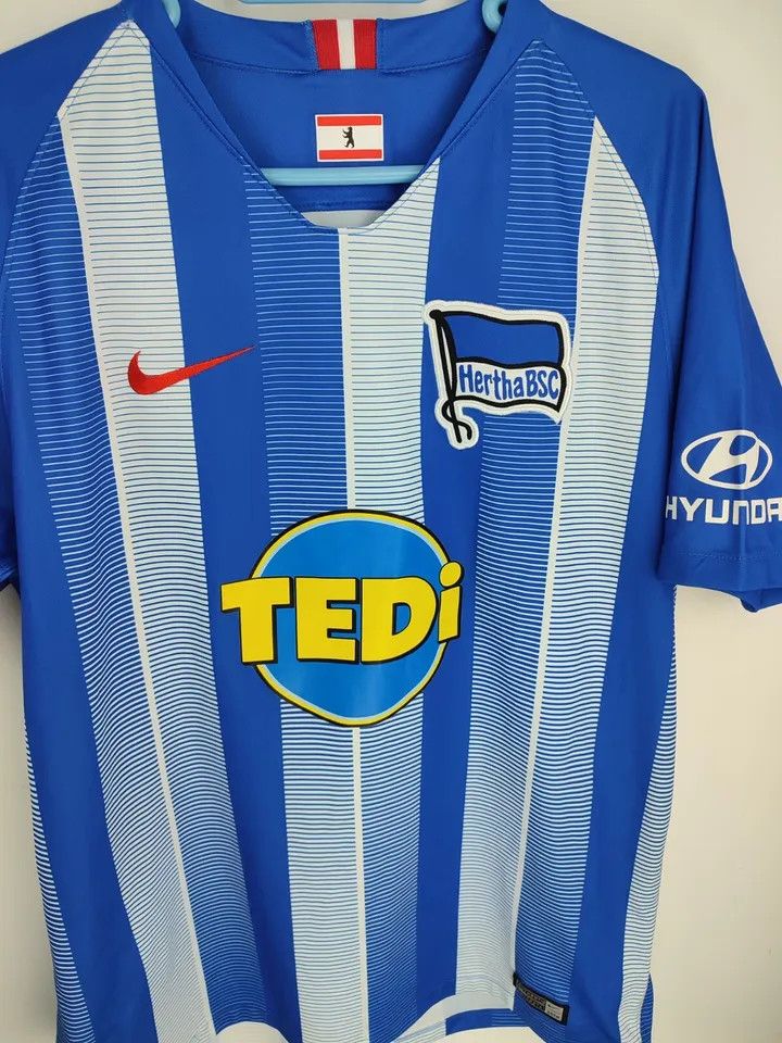 Nike Hertha BSC Berlin 2018/19 Home FOOTBALL Kit SHIRT SOCCER Size US L / EU 52-54 / 3 - 8 Thumbnail
