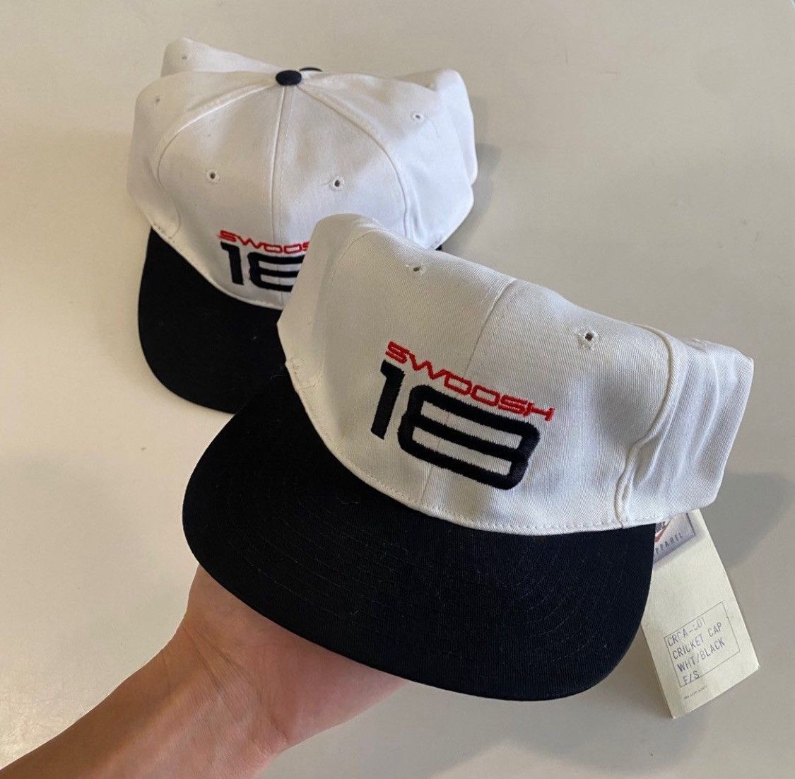 Nike Dead Stock Vintage 90s NIKE swoosh Hat Size ONE SIZE - 1 Thumbnail