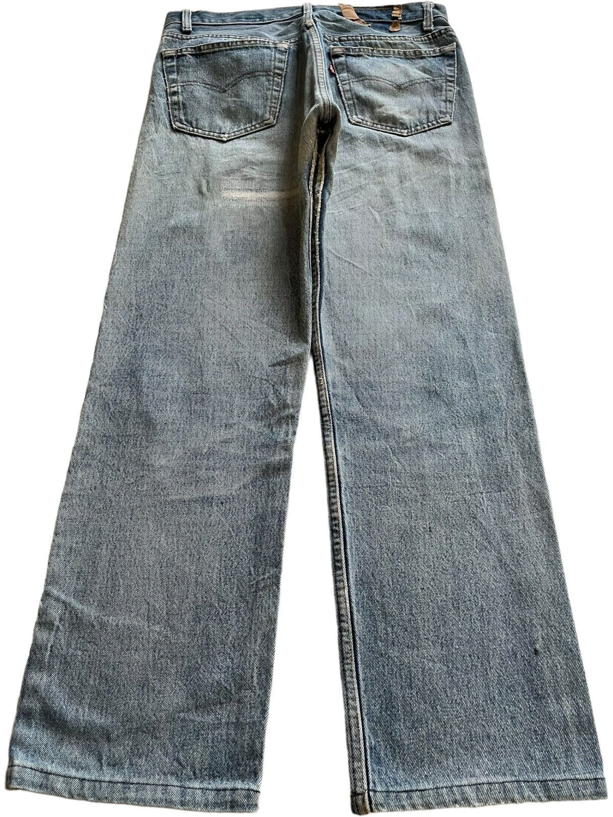 Levi's × Levi's Vintage Clothing Vintage 80s Levis 501 Blue Wash Distressed Loose Jeans Size US 31 - 2 Thumbnail