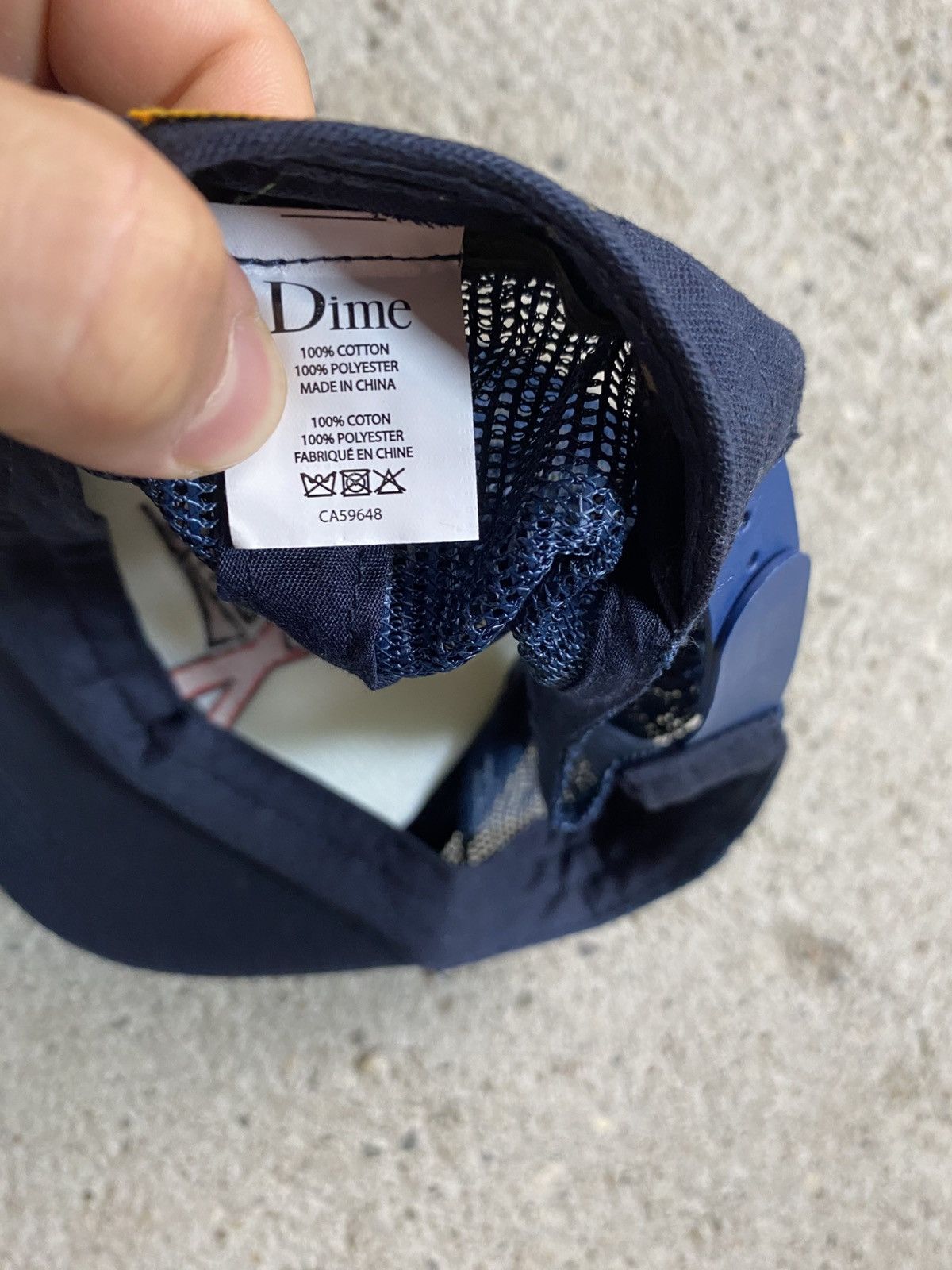 Dime Dime streetwear cap navy Stussy supreme hat Size ONE SIZE - 6 Thumbnail