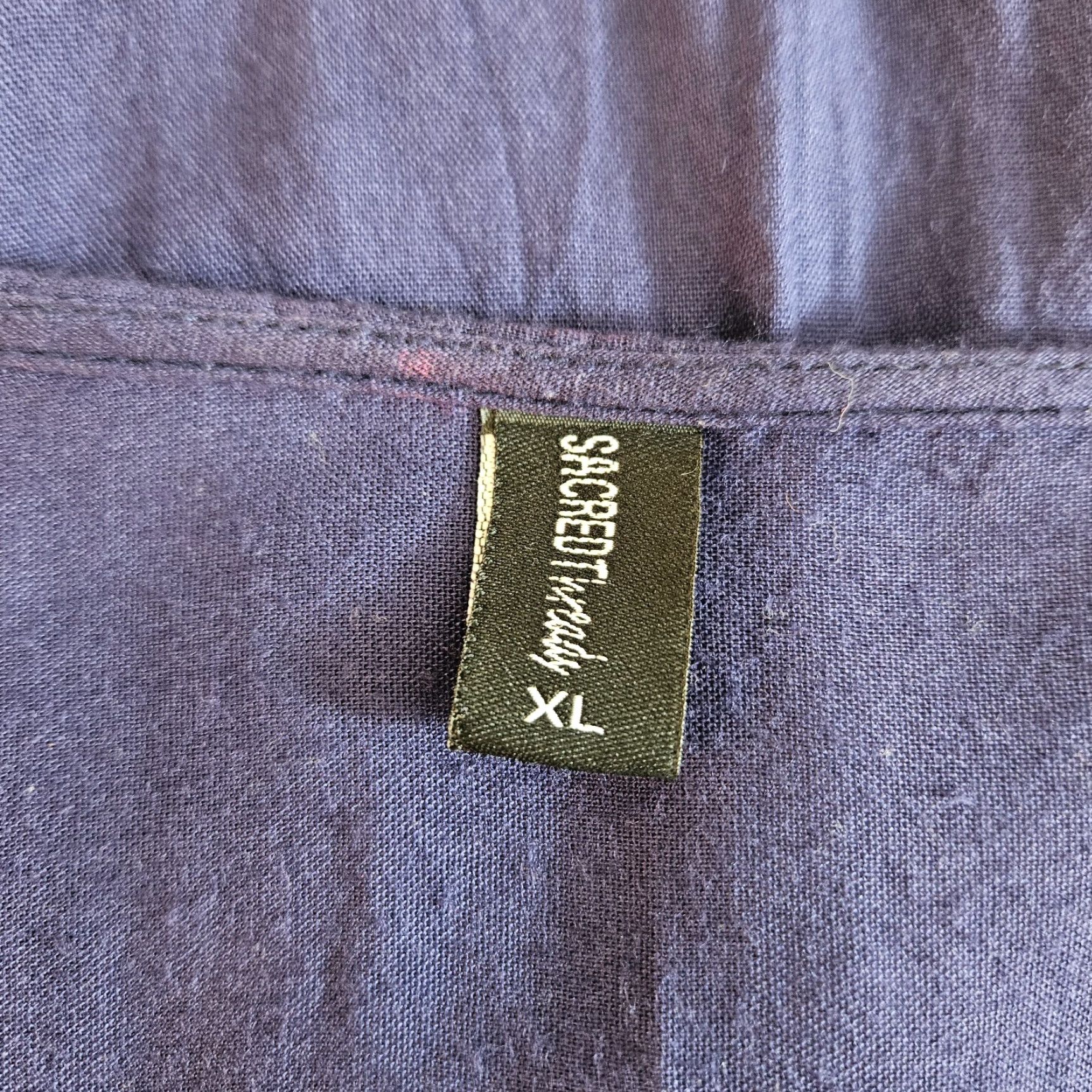 Vintage Sacred Threads Blouse Women XL Blue Embroidered Long Sleeve Rayon Womens Size XL / US 12-14 / IT 48-50 - 5 Thumbnail