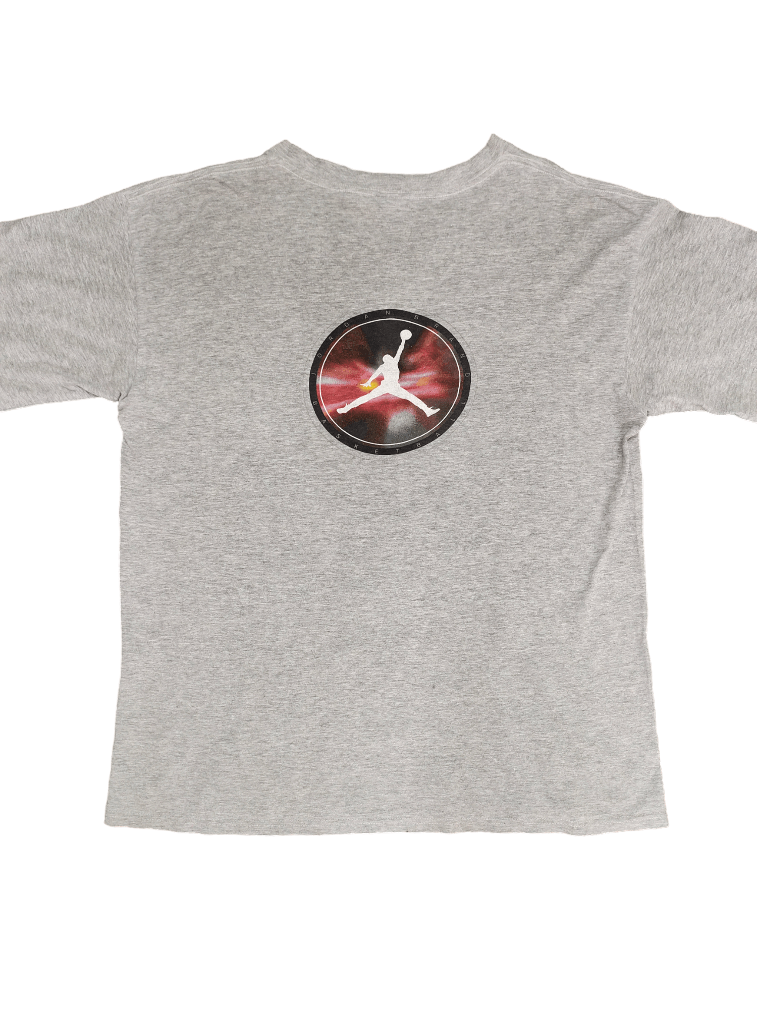 Jordan Brand Vintage 90s Nike Jordan Brand Basketball Center Logo T-Shirt Size US L / EU 52-54 / 3 - 1 Thumbnail
