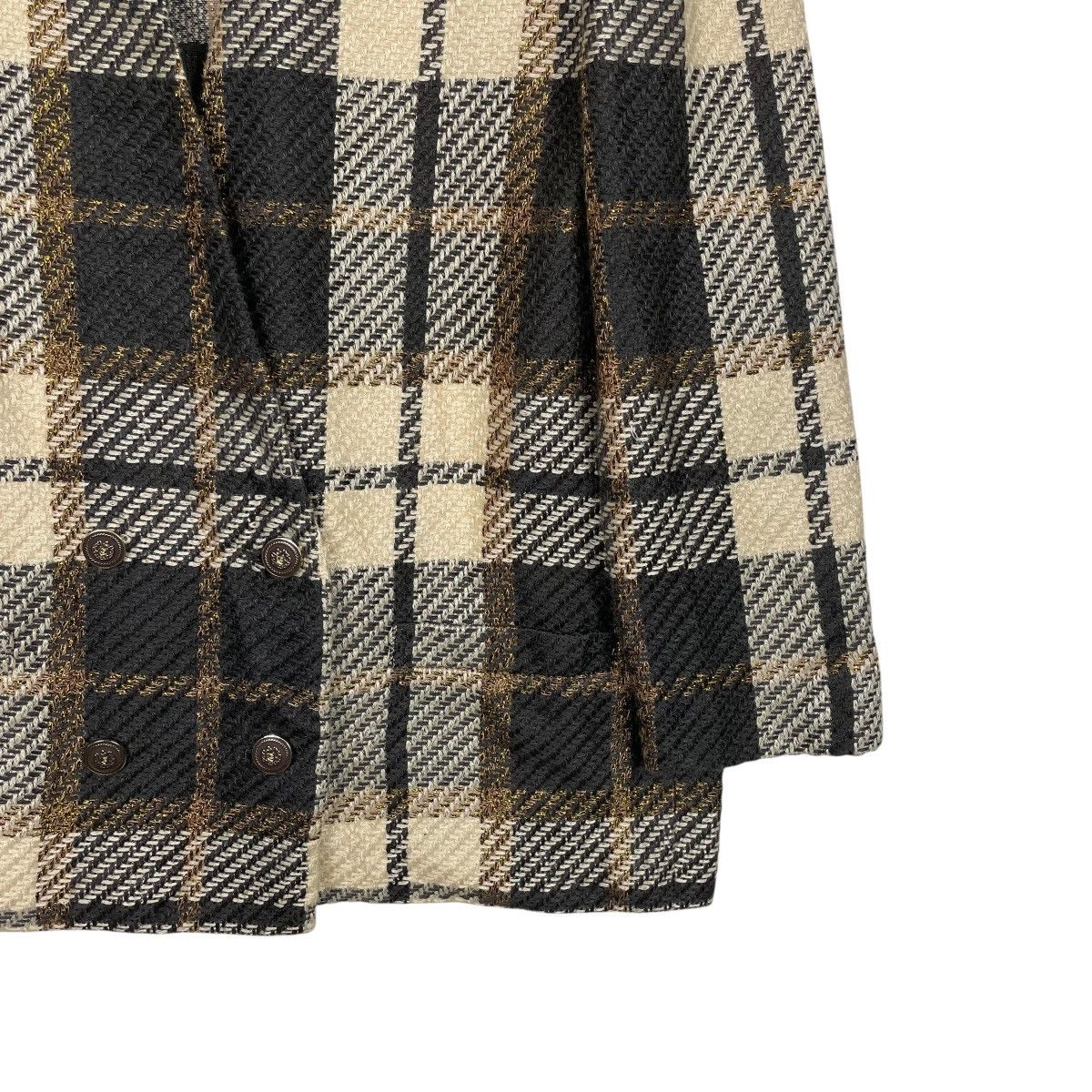 Bruno Piattelli Bruno Piattelli Double Breasted Tartan Jacket Size M / US 6-8 / IT 42-44 - 4 Thumbnail