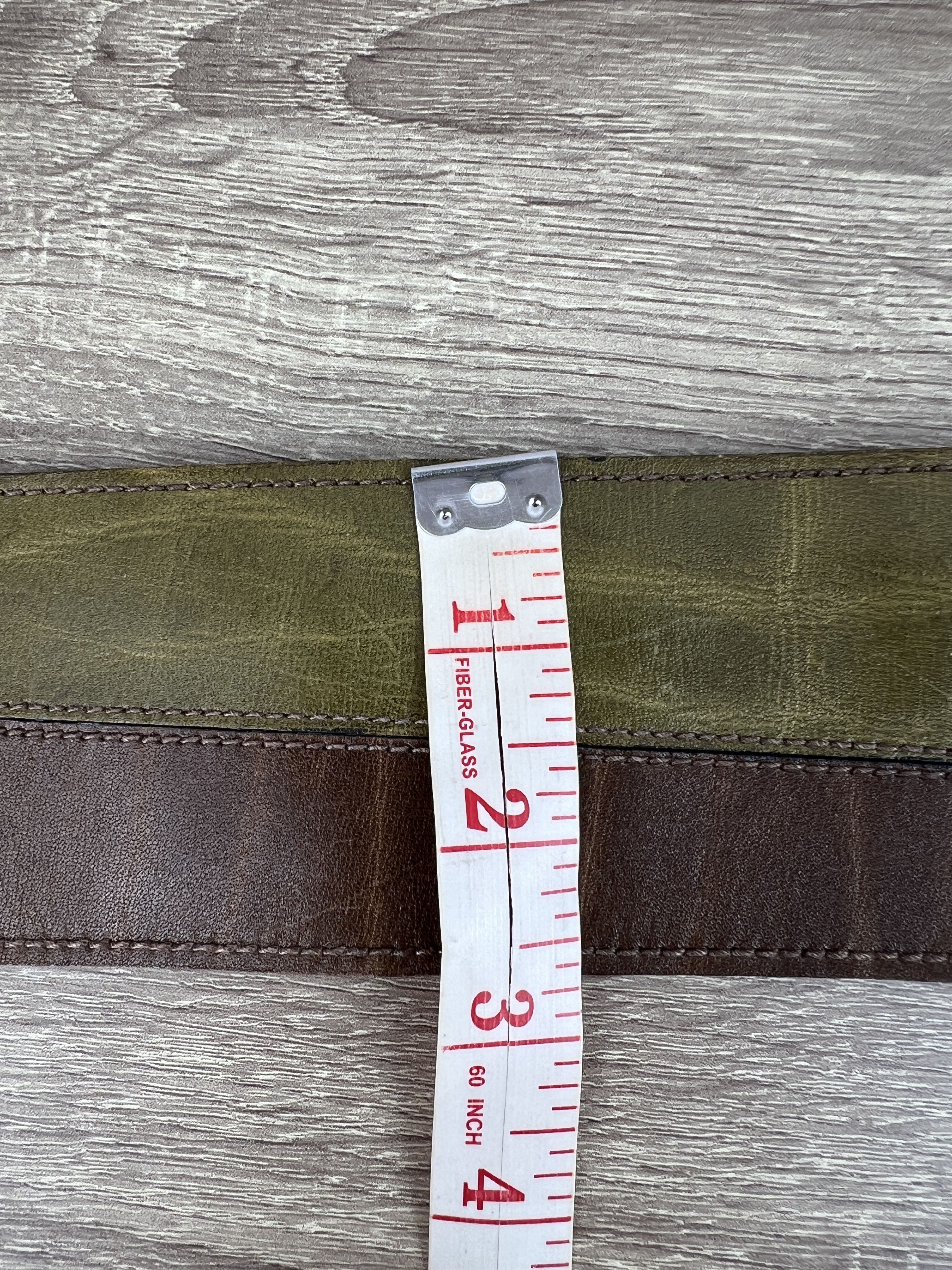 Saint Laurent Paris Saint Laurent Rive Gauche 2 Colored Wide Leather Waist Belt Size ONE SIZE - 12 Thumbnail