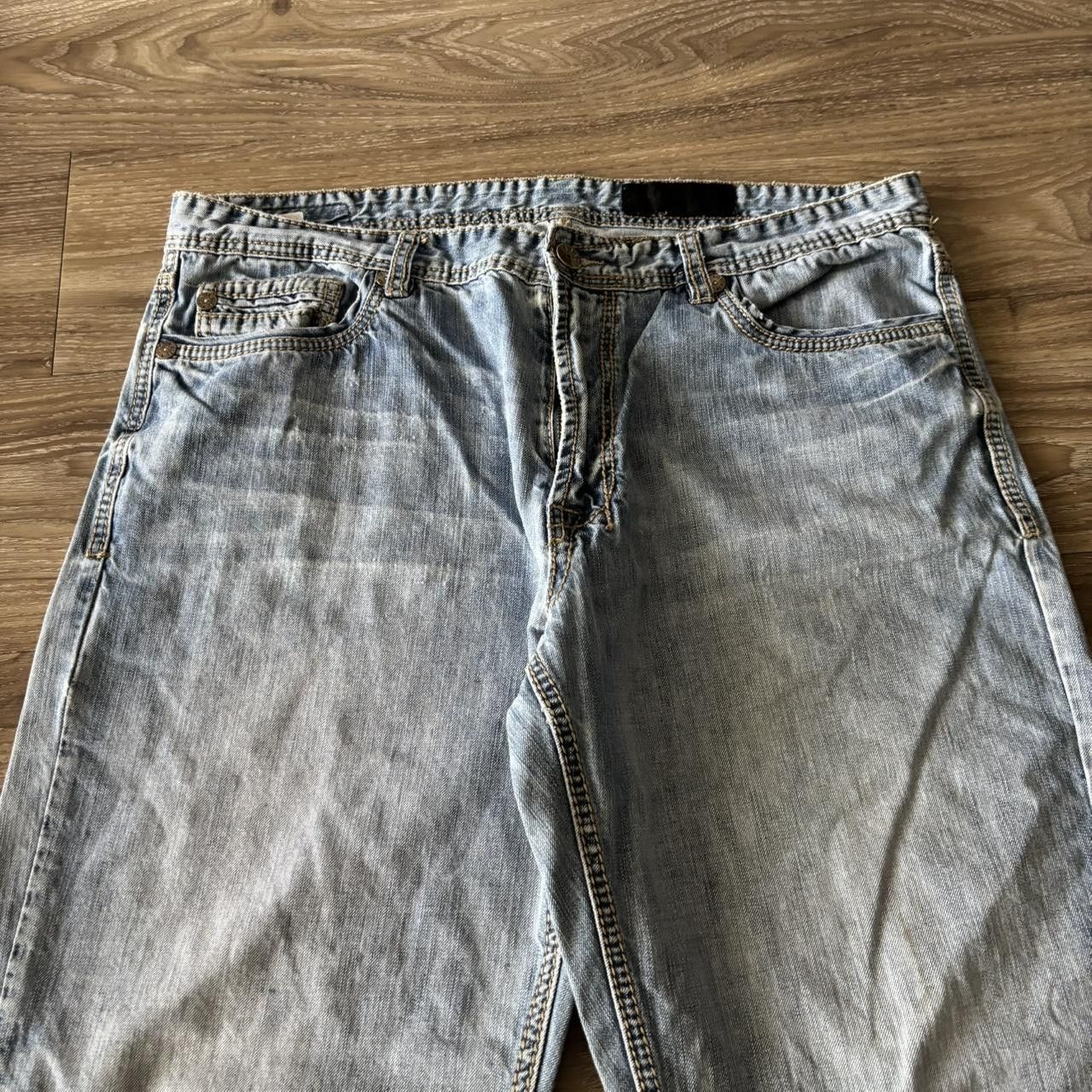 Vintage Crazy Vintage Y2K/2000s Grunge Light Wash Skater Streetwear Denim Jeans! 38x31 Size US 38 / EU 54 - 5 Thumbnail