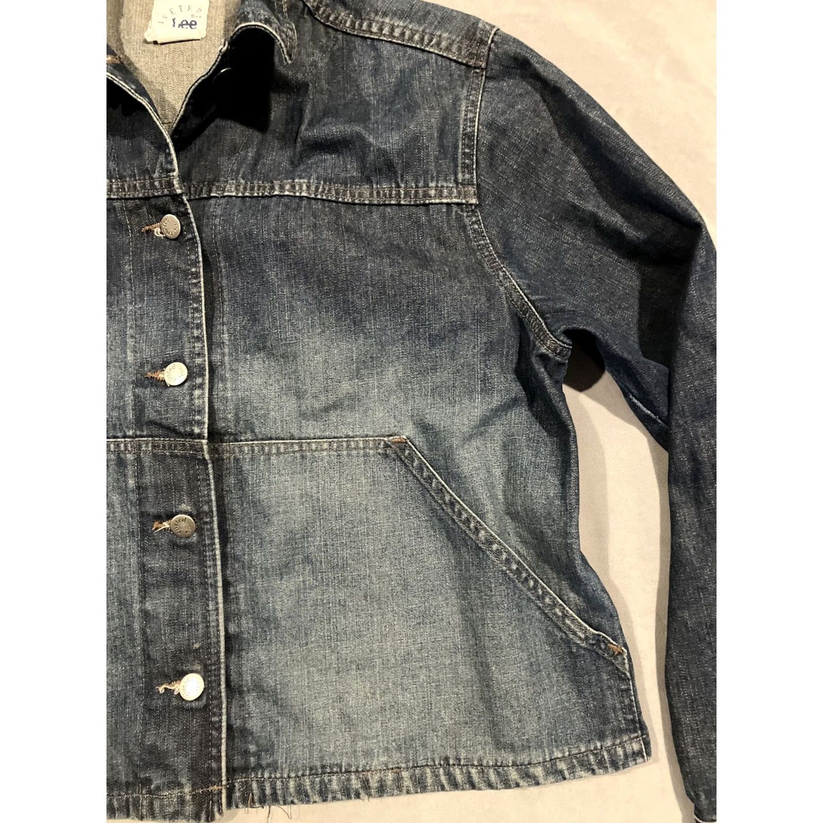 Lee VINTAGE Lee Riveted Denim Jacket Chore Coat Made In USA Size XL RARE Size XL / US 12-14 / IT 48-50 - 2 Thumbnail
