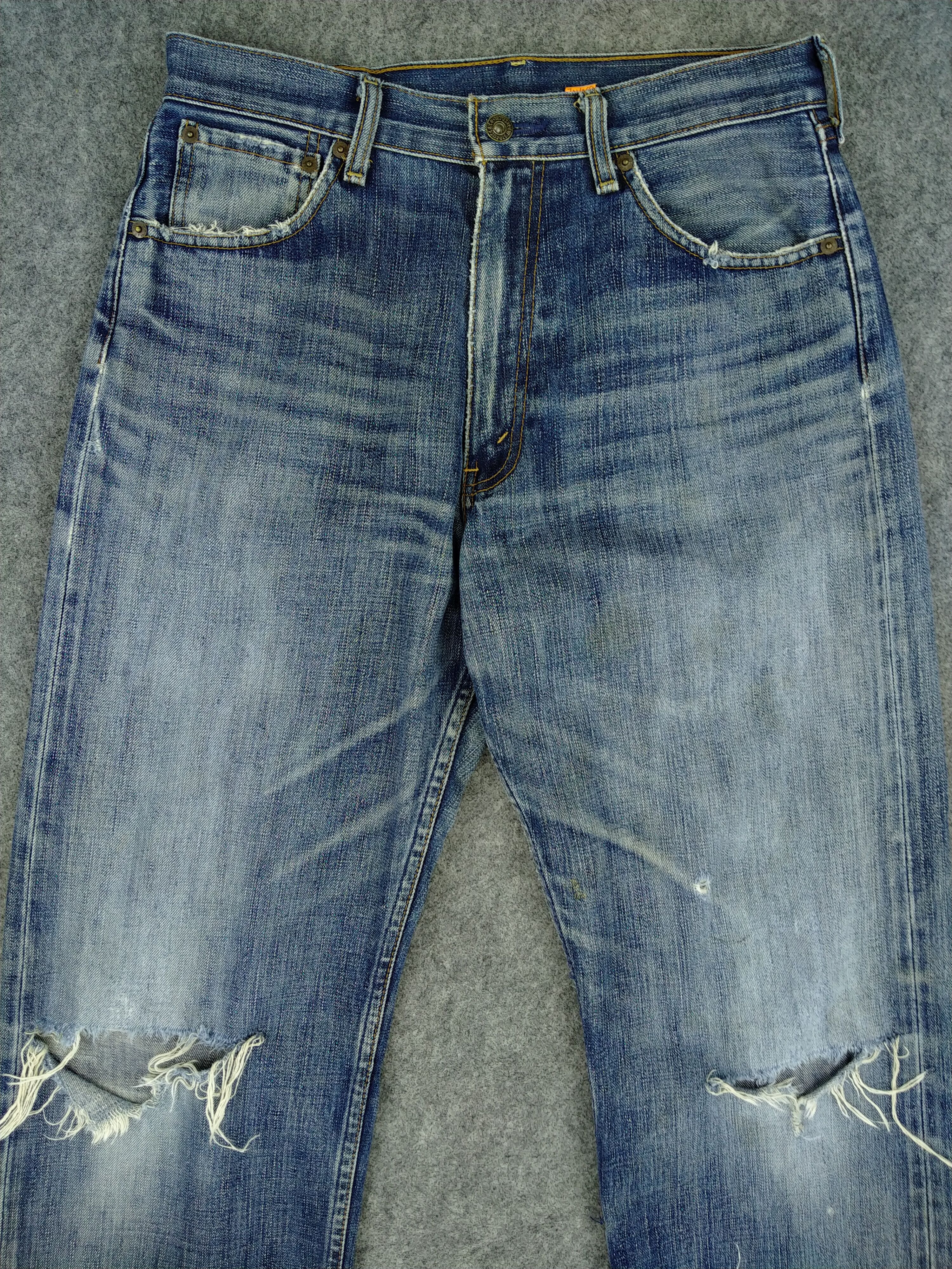 Levi's Faded Blue Vintage Levi's 504 Jeans 31x29 Denim -JN1069 Size US 31 - 3 Thumbnail