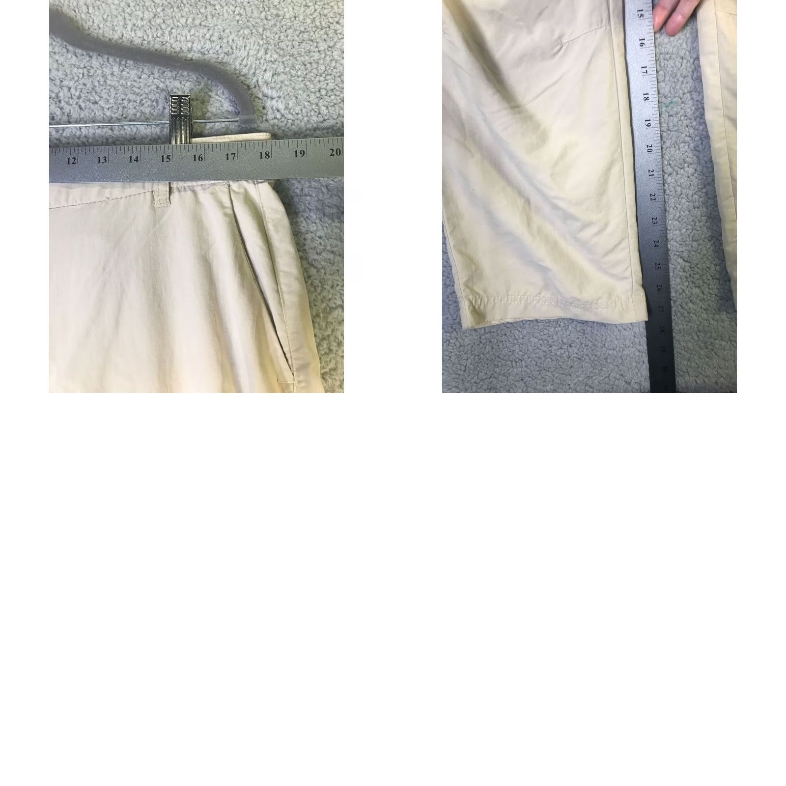 Vintage Craghoppers Hiking Pants Womens 10 Large Beige Convertible Khaki Chinos Hiker Size 32" / US 10 / IT 46 - 8 Thumbnail