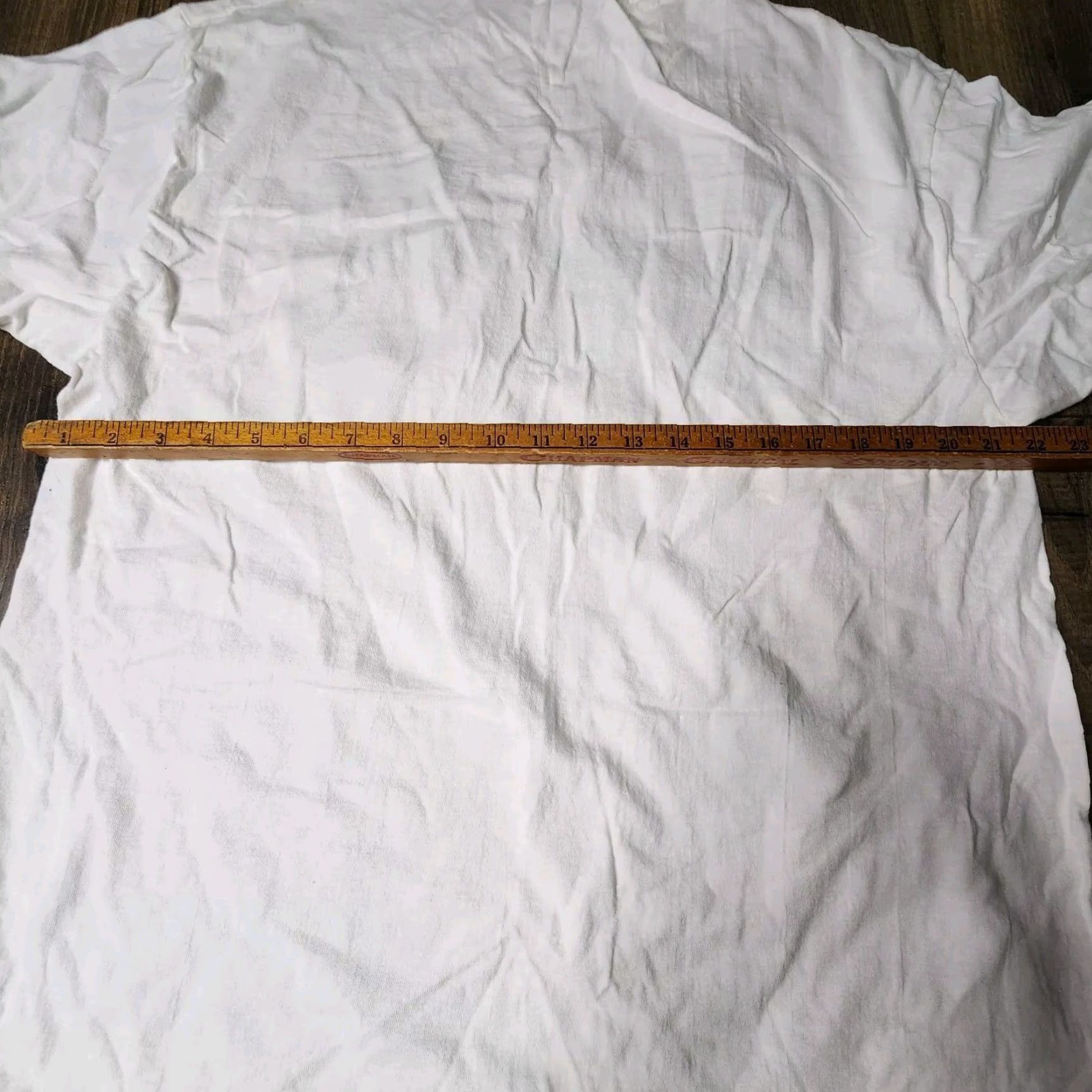 Hanes VINTAGE Hanes T-Shirt Mens XL Oklahoma State Dad Embroidered Cotton White Logo 90s Retro College USA Shirt Size US XL / EU 56 / 4 - 3 Thumbnail