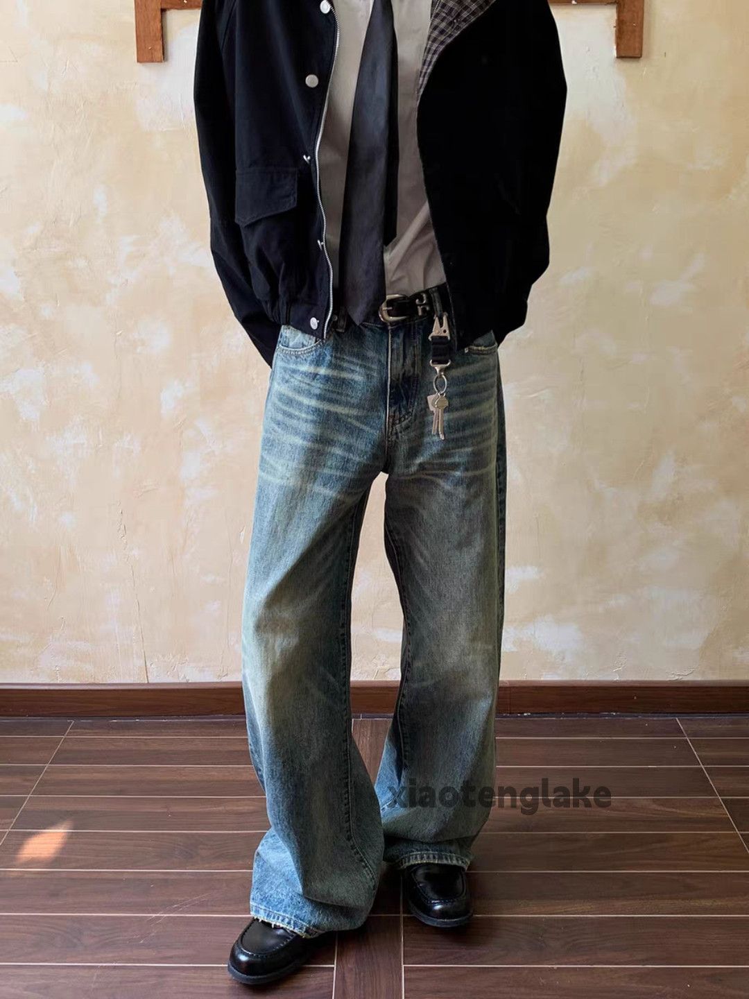Jean Custom washed faded loose baggy yuppie y2k jeans Size US 28 / EU 44 - 7 Thumbnail
