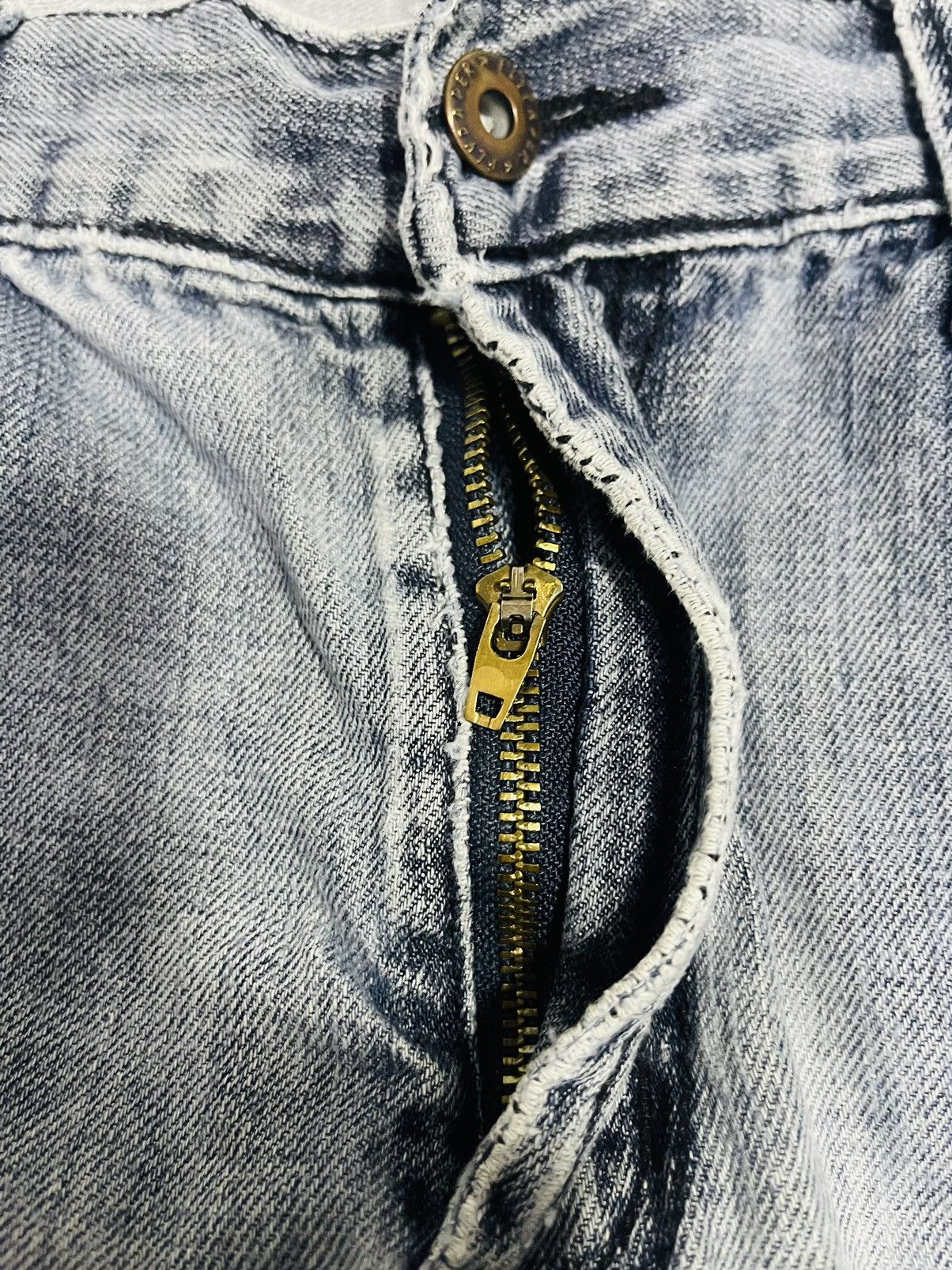 Japanese Brand Flypaper Straight Cut Distressed Jeans (16) Size US 34 / EU 50 - 10 Thumbnail