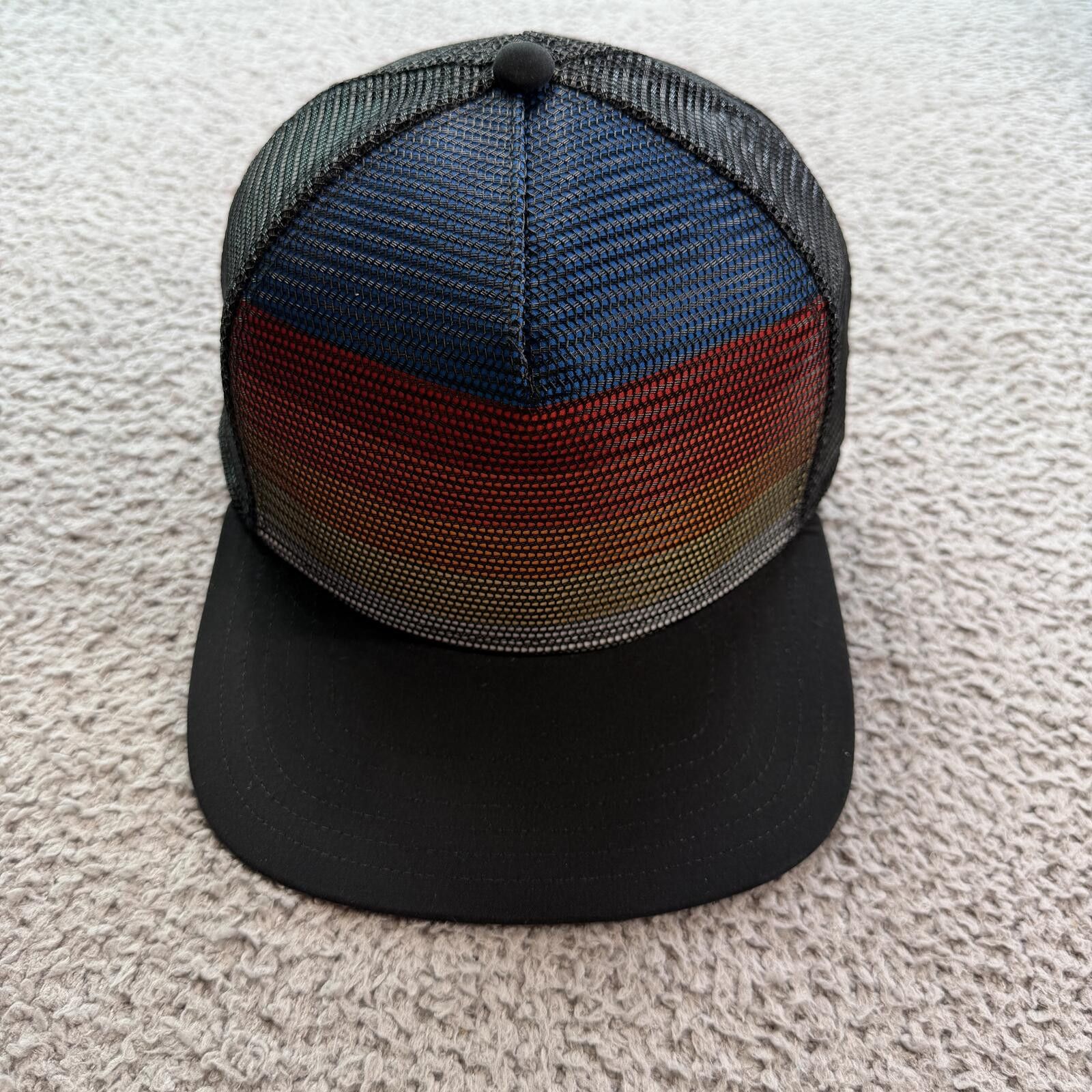 Other Red Kap Mesh Trucker Hat Snapback Black Rainbow Gradient Size ONE SIZE - 1 Thumbnail