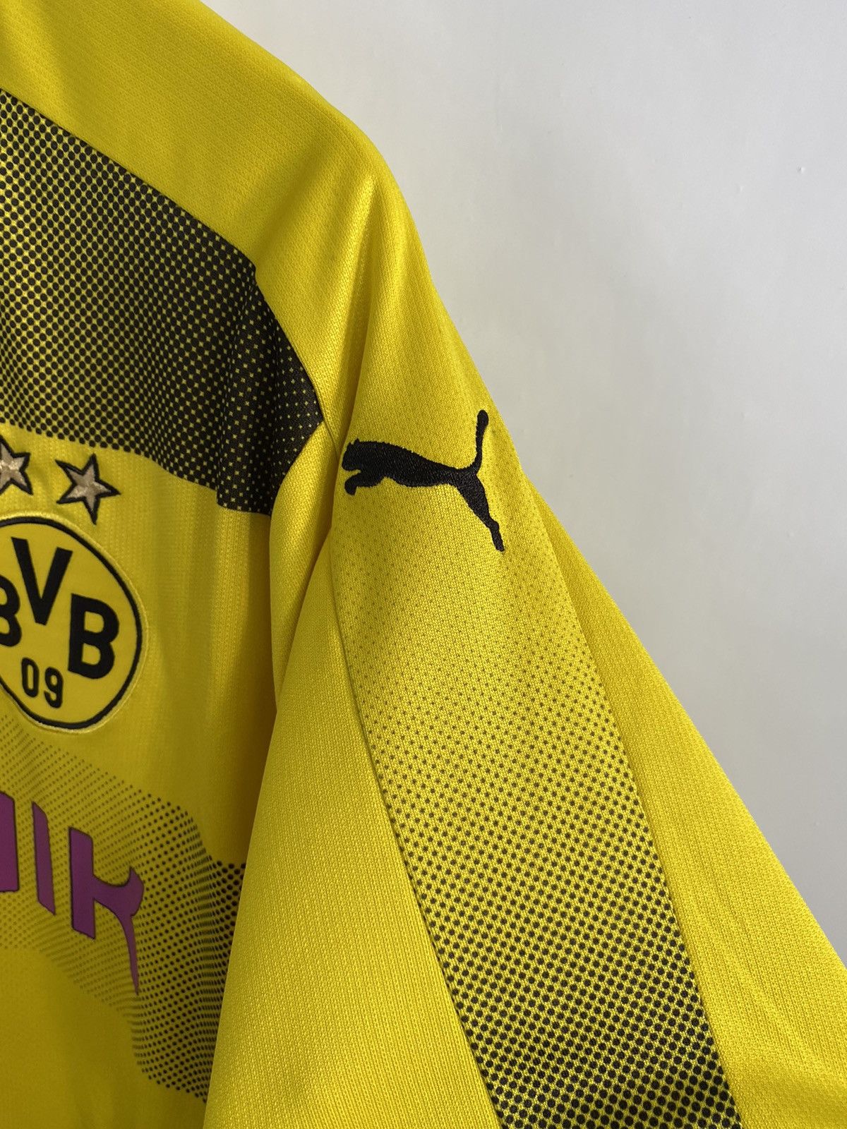 Puma 🇩🇪 Vintage Y2K Puma Borussia Dortmund BVB Soccer Jersey Size US XXL / EU 58 / 5 - 6 Thumbnail