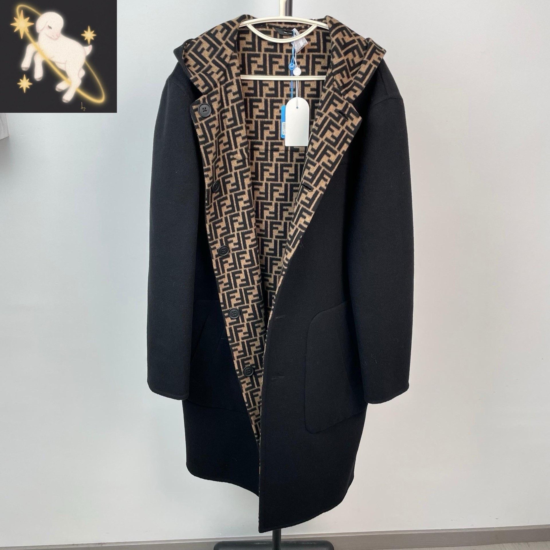 Fendi Fendi Black Heavy Coat 48 Men Size US XL / EU 56 / 4 - 1 Thumbnail