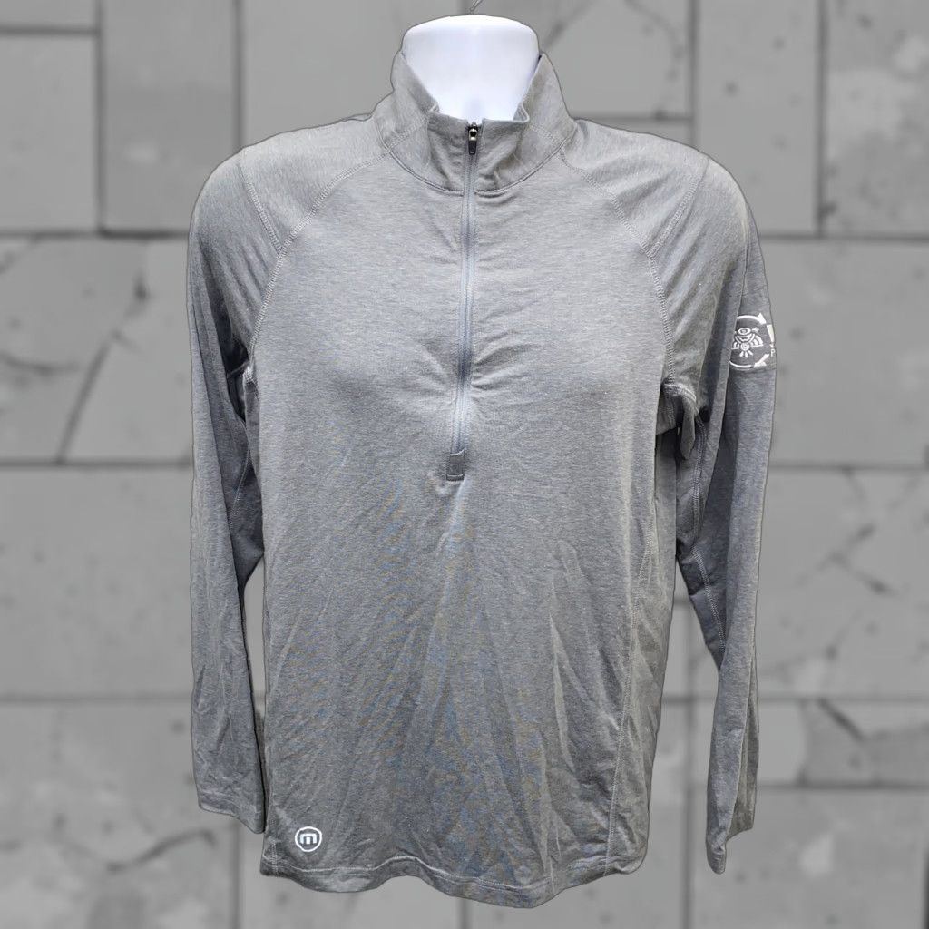 TravisMathew Travis Mathew Mens Gray Polyester Blend 1/2 Zip Pullover Jacket Size S Coat Jacket? Size US S / EU 44-46 / 1 - 1 Thumbnail