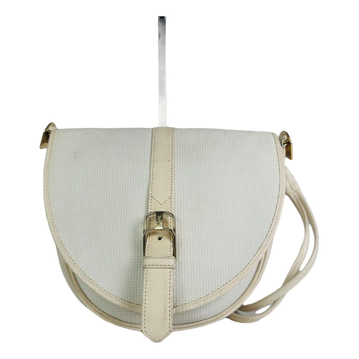 Yves Saint Laurent White Leather Handbag Size ONE SIZE - 1 Thumbnail