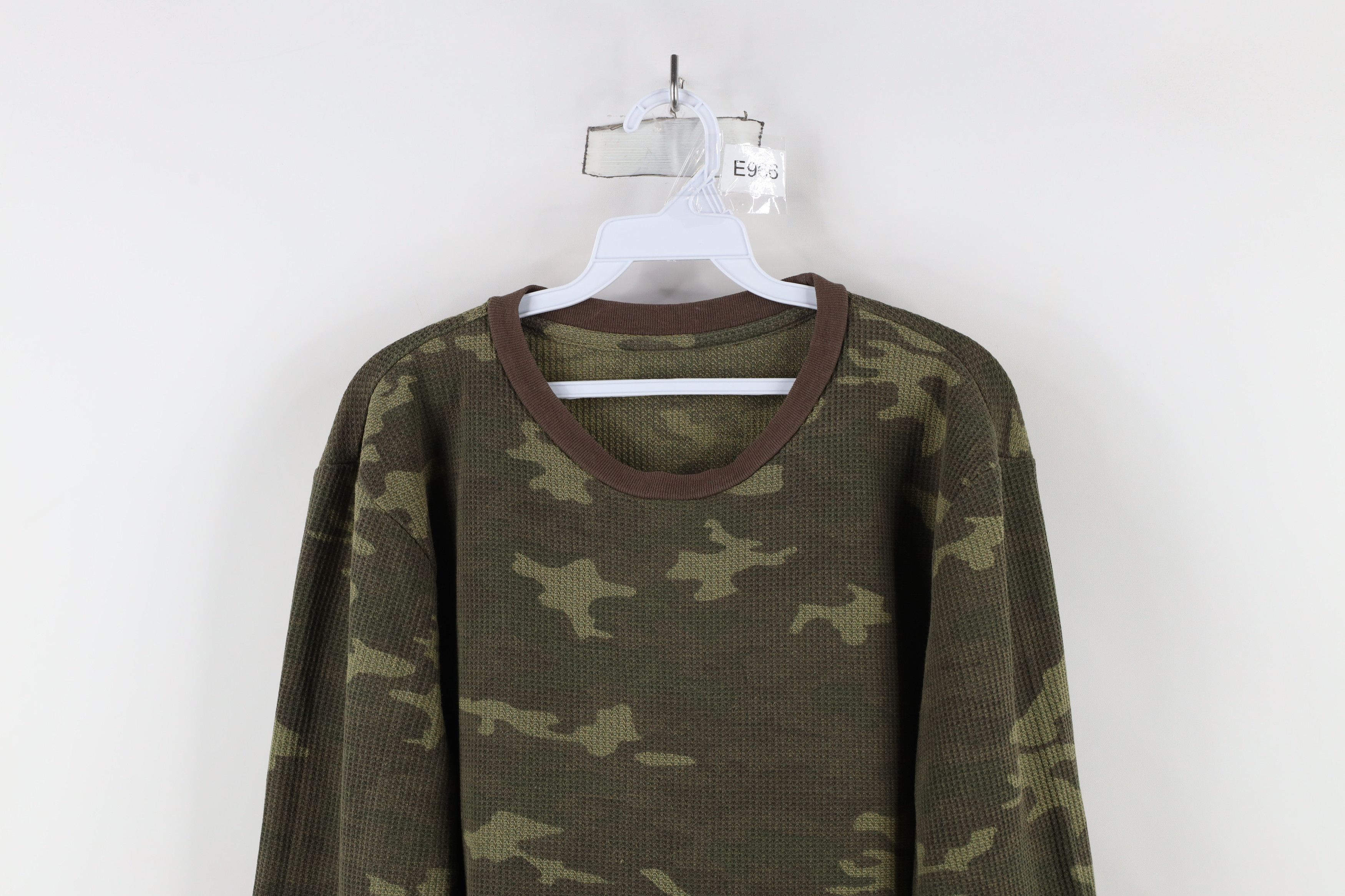 Vintage Vintage 90s Streetwear Waffle Knit Long Sleeve T-Shirt Size US M / EU 48-50 / 2 - 2 Thumbnail