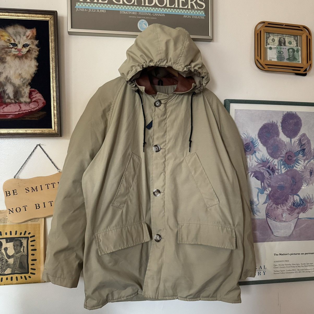 Canada Goose × Vintage vintage Snow Goose (pre-Canada Goose) beige down parka Size US M / EU 48-50 / 2 - 1 Thumbnail