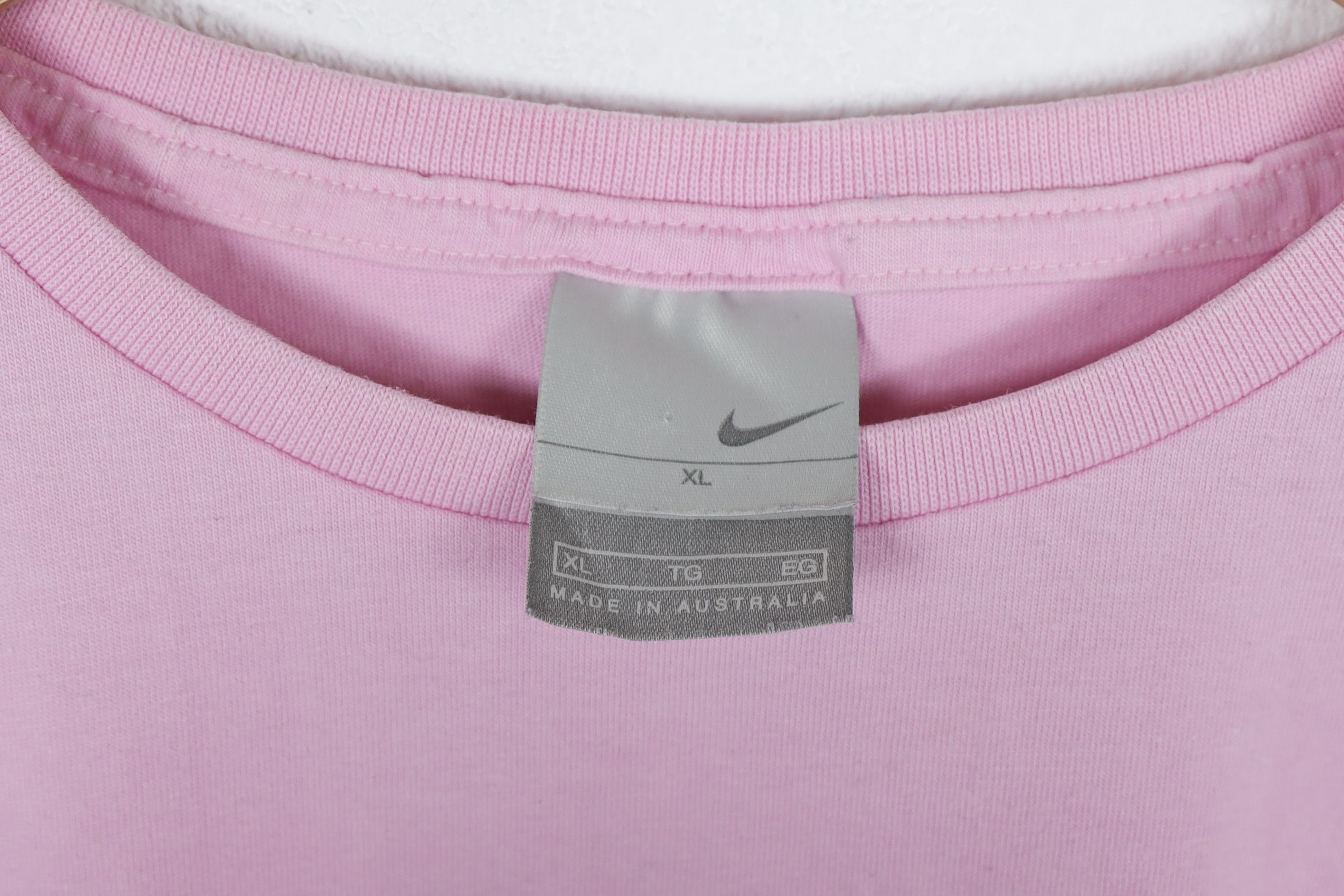 Nike Womens Nike Swoosh Logo Pink Y2K Tee T-shirt Size XL / US 12-14 / IT 48-50 - 5 Thumbnail