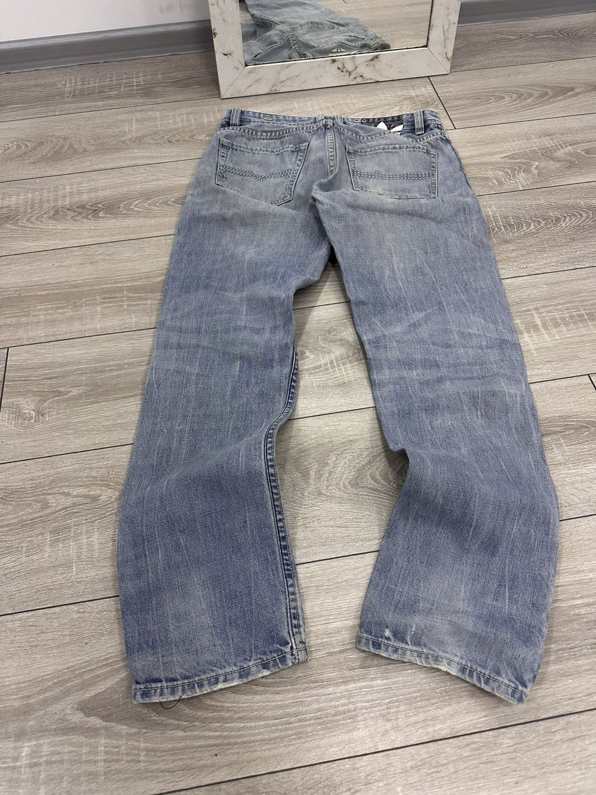 Diesel Diesel x Adidas Light Distressed Y2K Jeans Size US 32 / EU 48 - 2 Thumbnail