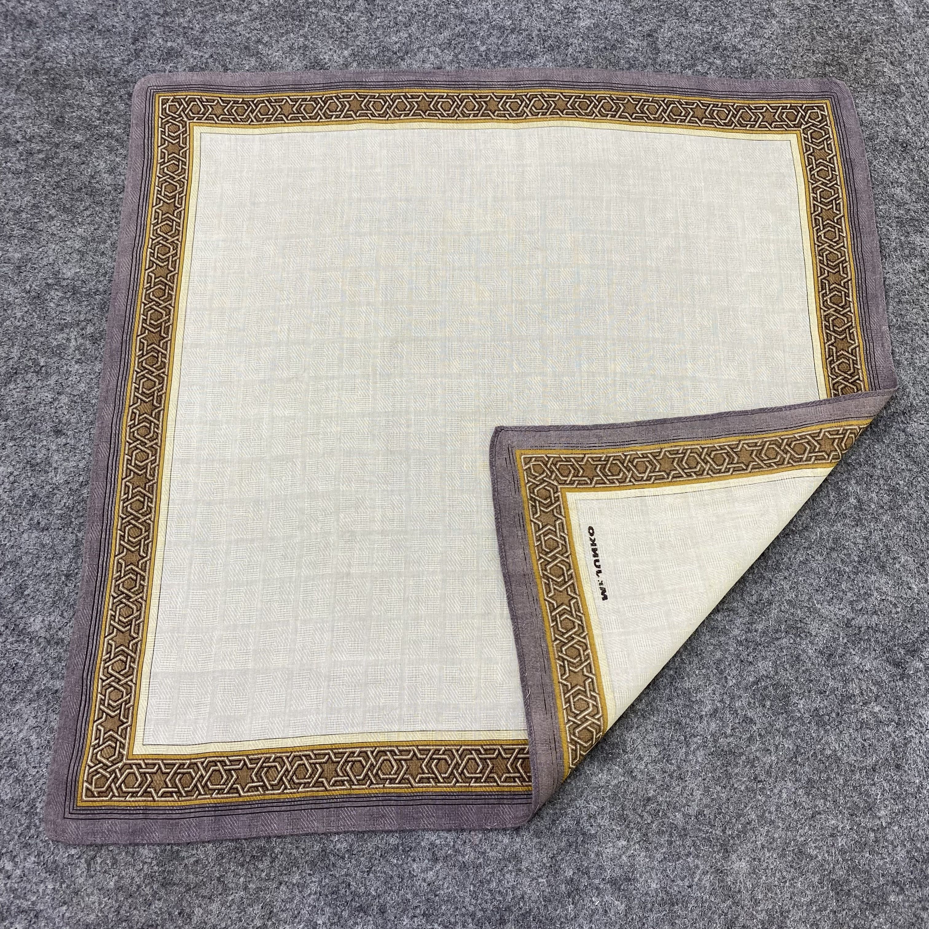 Japanese Brand Mr.Junko Handkerchief Neckerchief Bandana-B1791 Size ONE SIZE - 5 Thumbnail