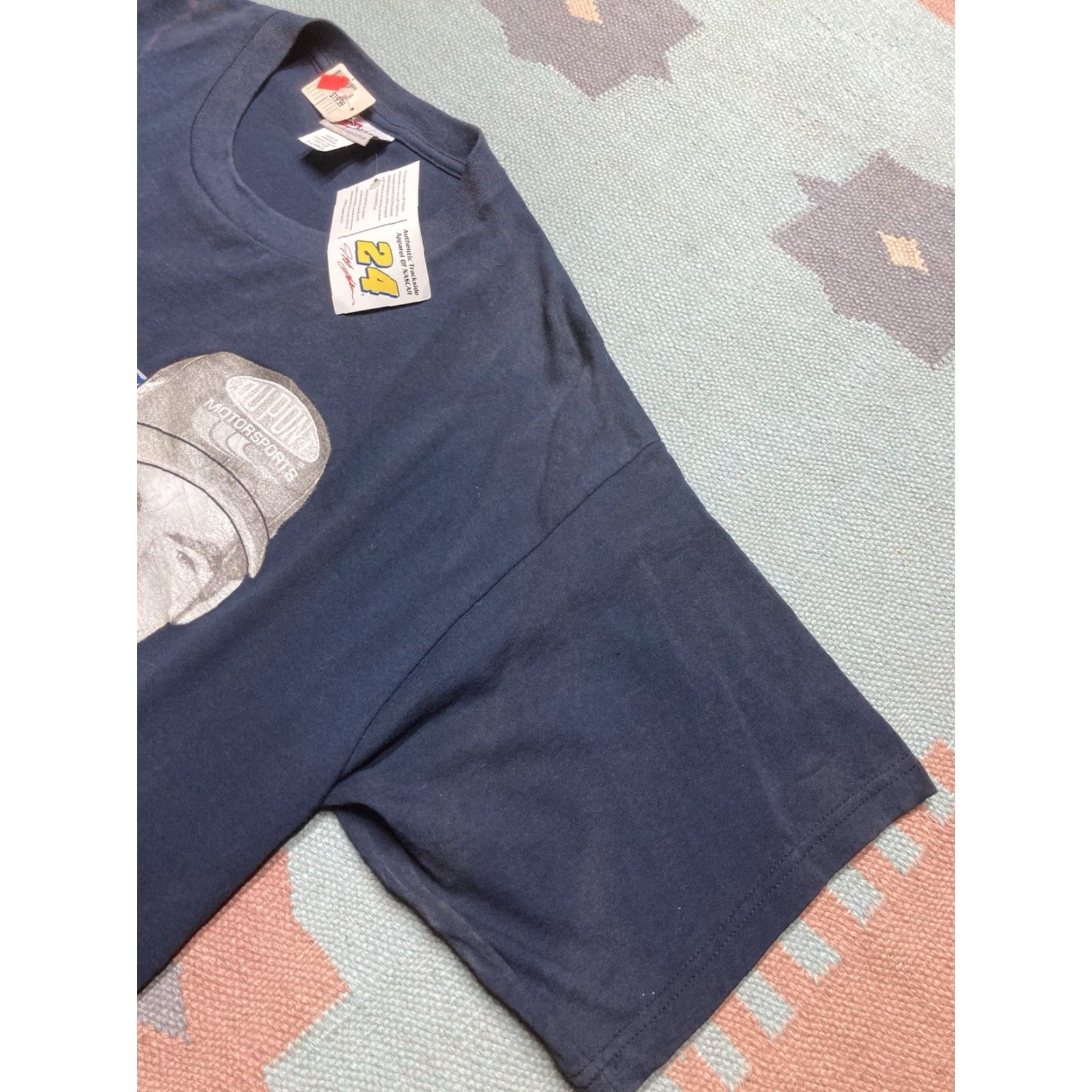 NASCAR VINTAGE Dupont NASCAR Jeff Gordon Nascar Racing 24 Deadstock NWT XL T-Shirt Men Blue Size US XL / EU 56 / 4 - 7 Thumbnail