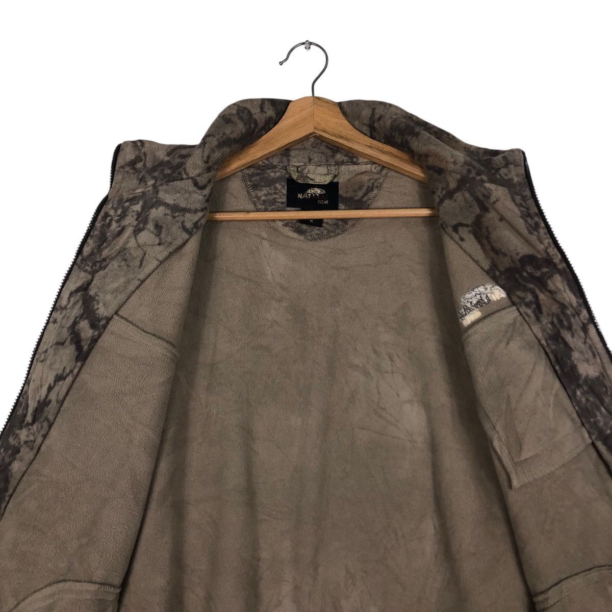 Japanese Brand 📌Vintage Zippet Fleece Jacket National Gear Hunting Design Size US M / EU 48-50 / 2 - 15 Thumbnail