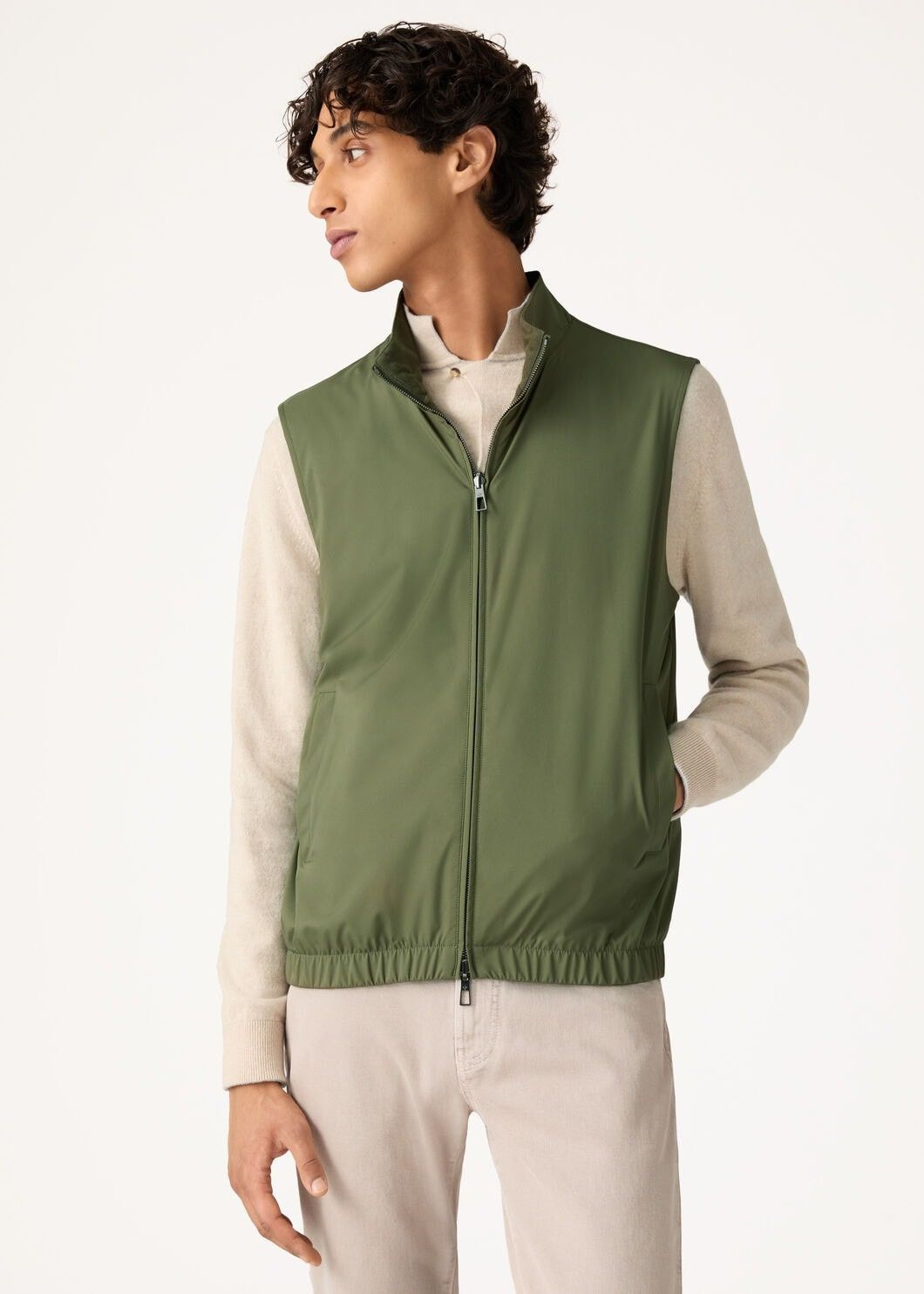 Loro Piana o1w1db10725 FAI8416 Vest in Green Size US M / EU 48-50 / 2 - 4 Thumbnail