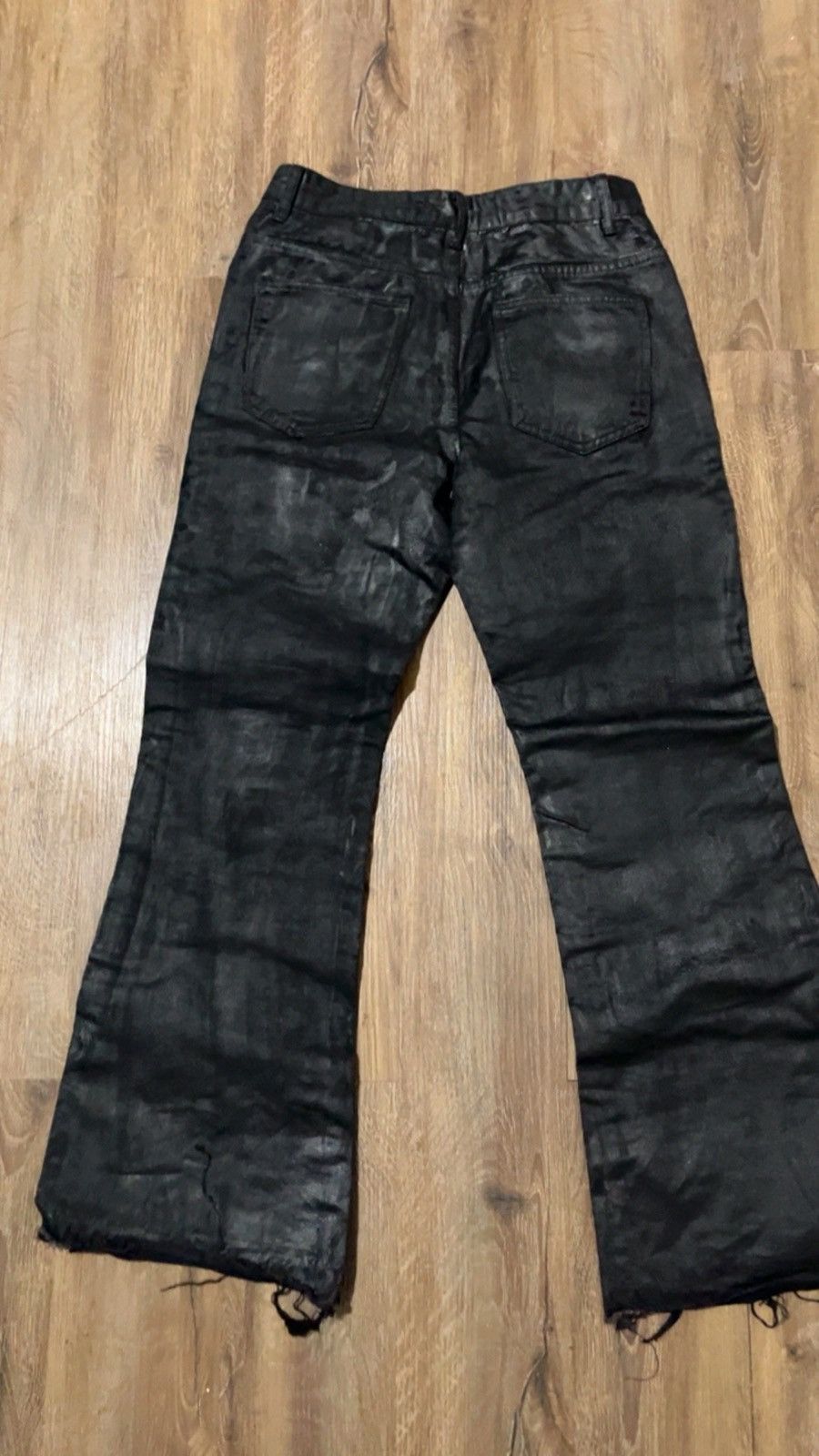 Other WAXED FLARED JEANS Size US 35 - 3 Thumbnail