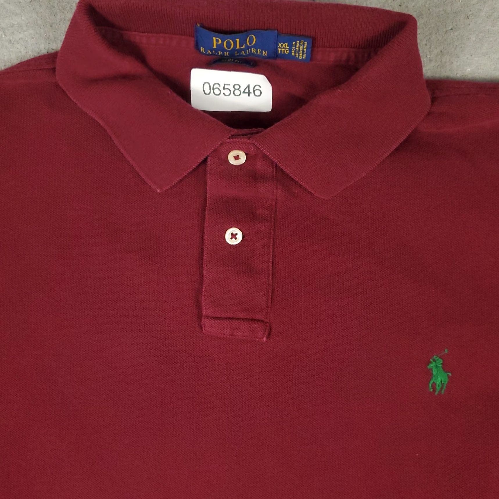 Ralph Lauren Ralph Lauren Polo Shirt Mens 2XL Burgundy Slim Fit Pony Short Sleeve FADED Size US XXL / EU 58 / 5 - 2 Thumbnail