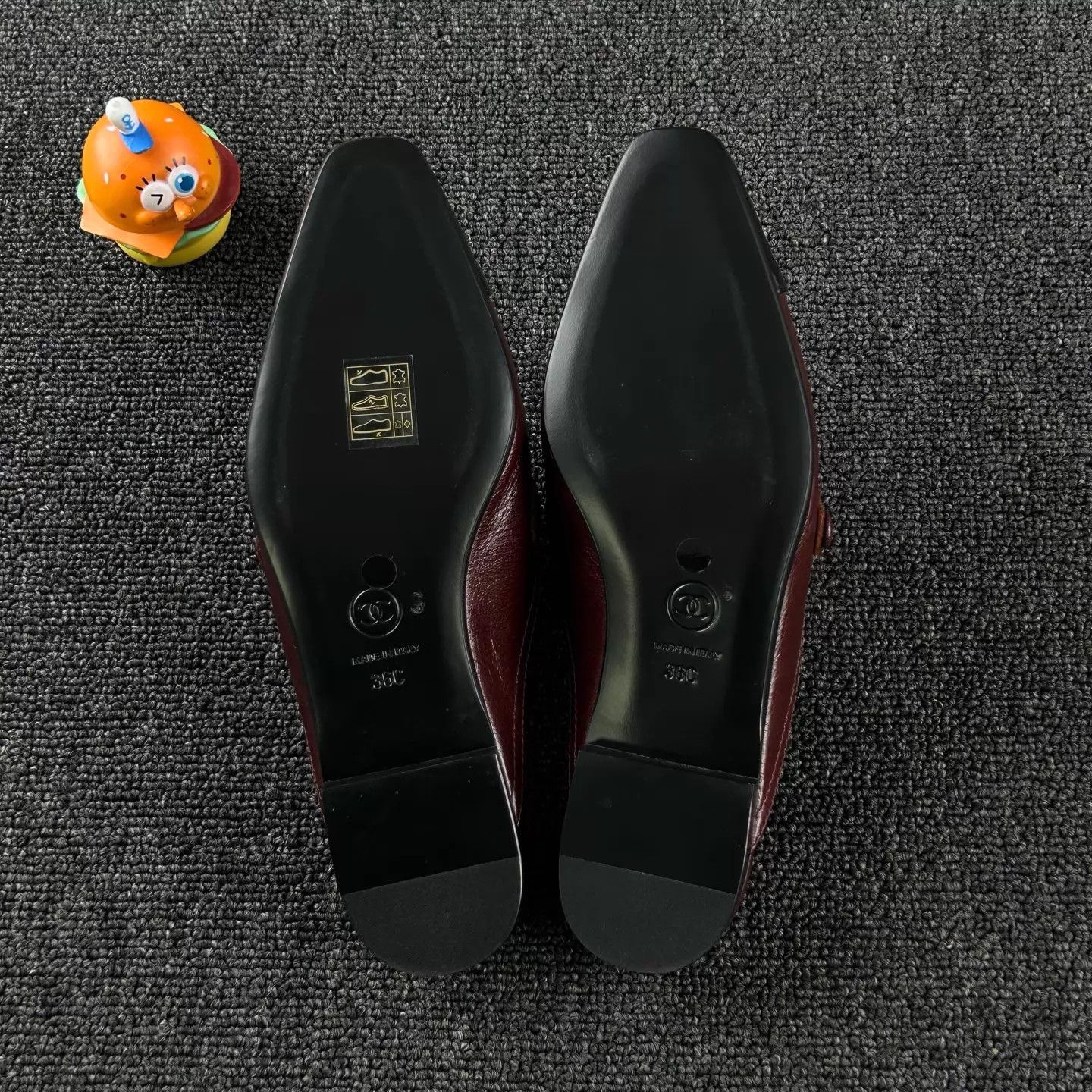 Chanel Chanel Wine Red Leather Chain Mule 36 Size US 5.5 / IT 35.5 - 6 Thumbnail