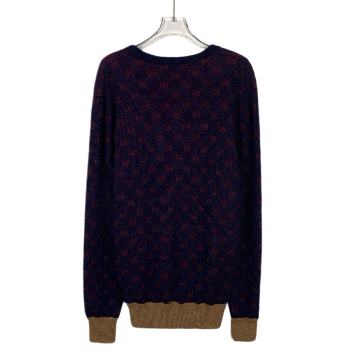 Gucci Gucci Dark Blue Wool Long Sleeve Knit Sweater K26WX Size S / US 4 / IT 40 - 2 Thumbnail