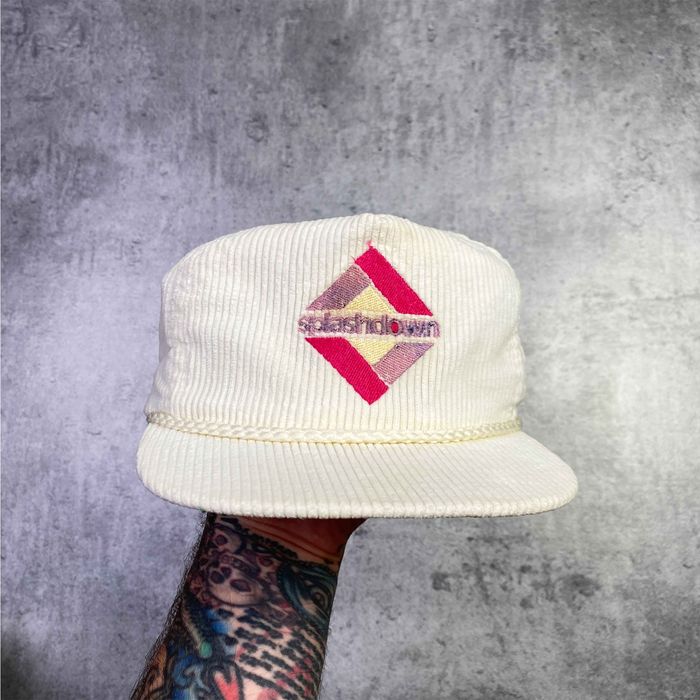 Vintage Splashdown Imperial Headwear 90's vintage velour white cap