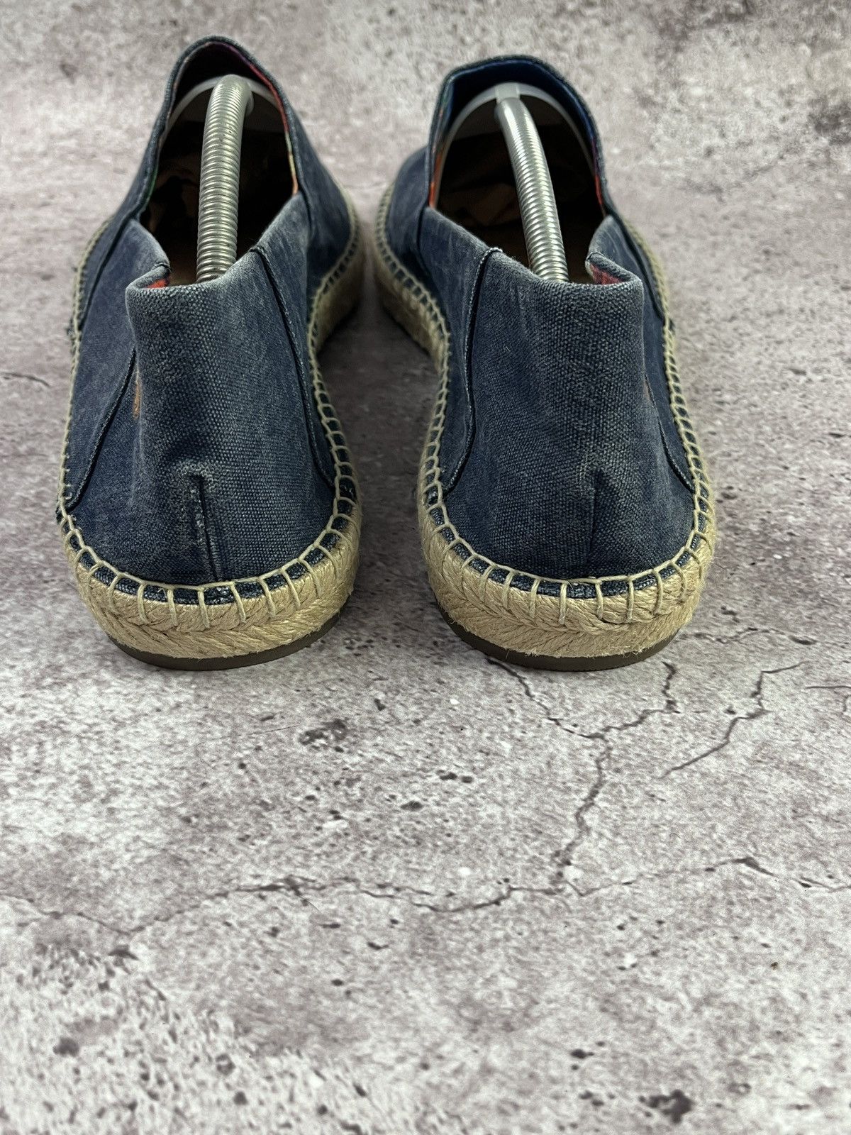 Polo Ralph Lauren Navy Canvas Espadrille Slip On Shoes US15EU48 Summer Loafers Size US 15 / EU 48 - 3 Thumbnail