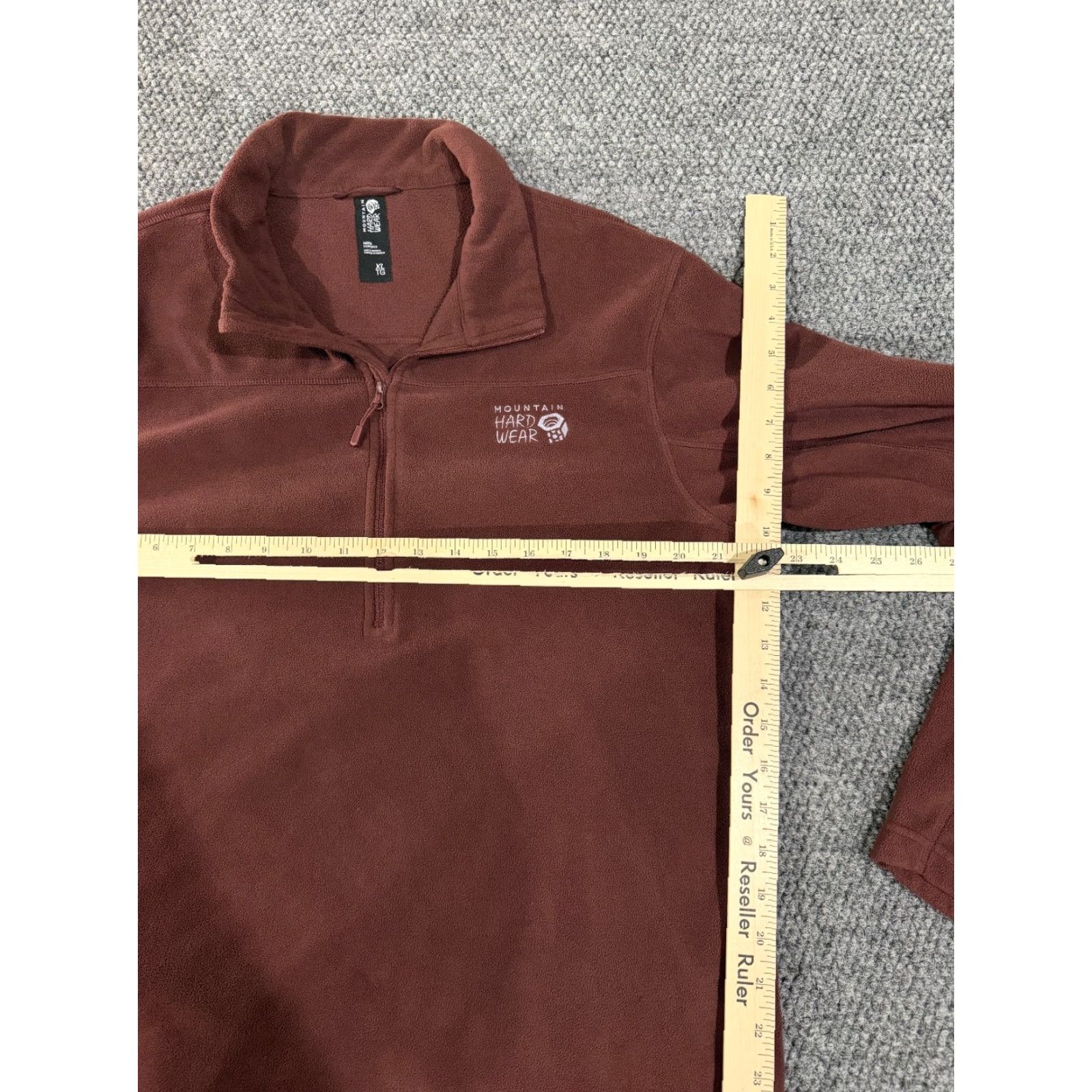Mountain Hardwear Mountain Hardwear Fleece Pullover Mens XL Brown 1/4 Zip Outdoor Hiking Sweatshirt Regular Size Type Zipper Pockets Mock Neck Logo Size US XL / EU 56 / 4 - 4 Thumbnail