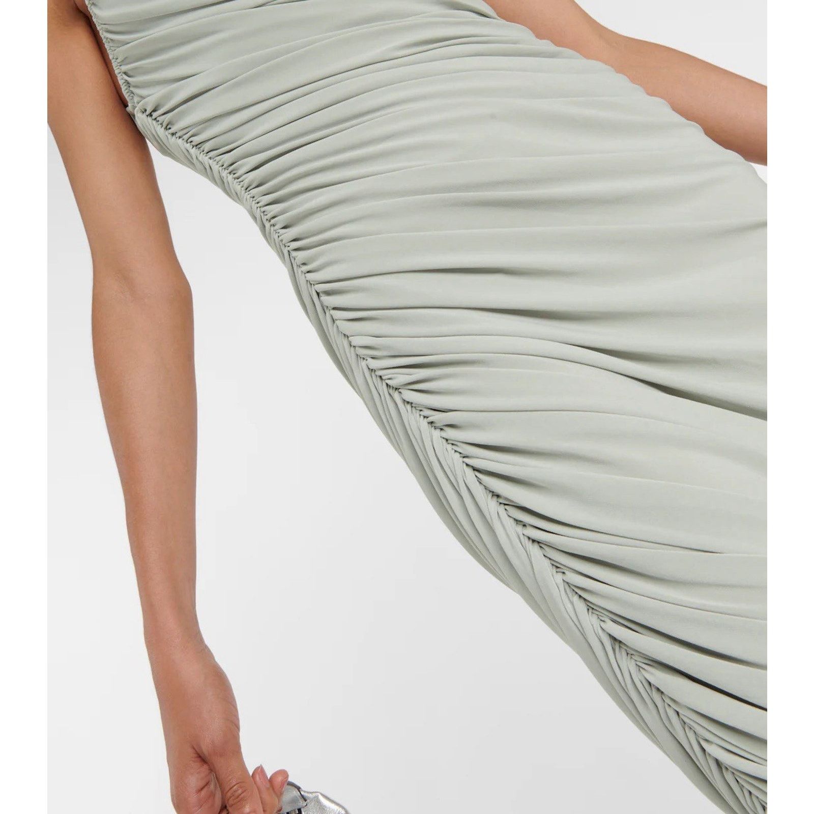 Norma Kamali NORMA KAMALI Diana one-shoulder Midi Light Green 36 / S Size S / US 4 / IT 40 - 3 Thumbnail