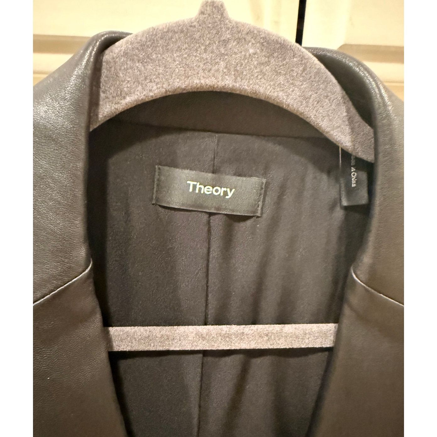 Theory Theory Women’s Size 0 Black Lamb Leather Blazer Jacket Size XS / US 0-2 / IT 36-38 - 6 Thumbnail