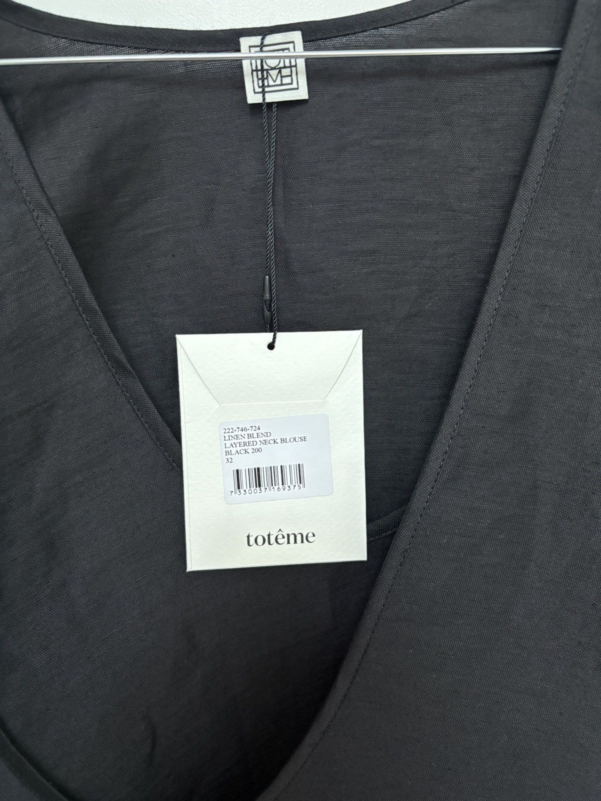 Toteme Toteme linen blouse in black Size XS / US 0-2 / IT 36-38 - 5 Thumbnail