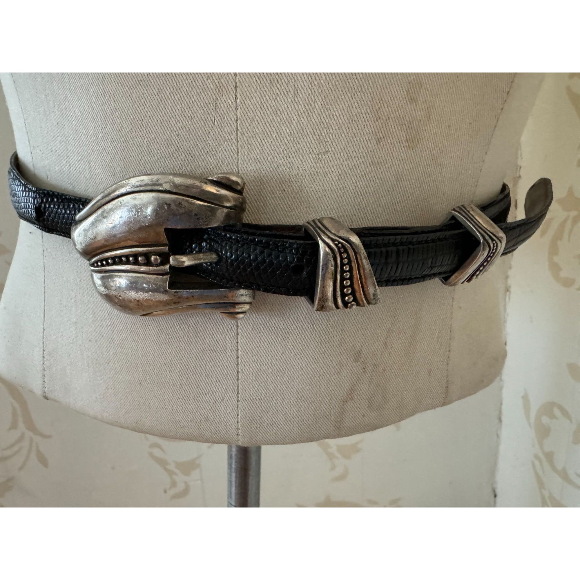 Designer Barry Kieselstein Cord 1981 New York Genuine Lizard Sterling Size ONE SIZE - 1 Thumbnail