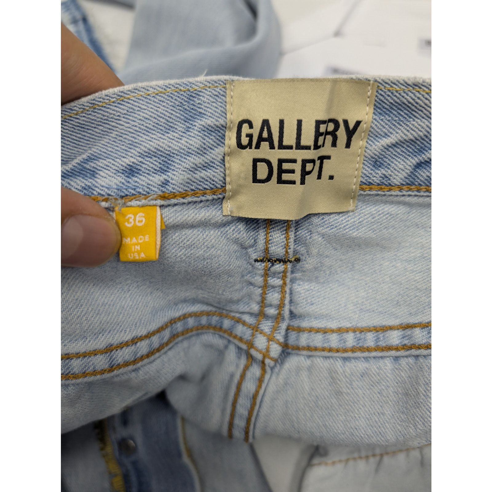 Gallery Dept. o1rshd1 Denim Jean Pants in Light Blue Size US 36 / EU 52 - 17 Thumbnail