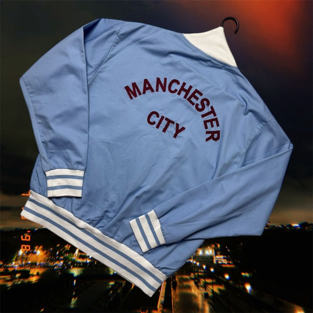 Vintage Vintage Manchester City soccer retro jacket Score Draw L Size US L / EU 52-54 / 3 - 1 Thumbnail