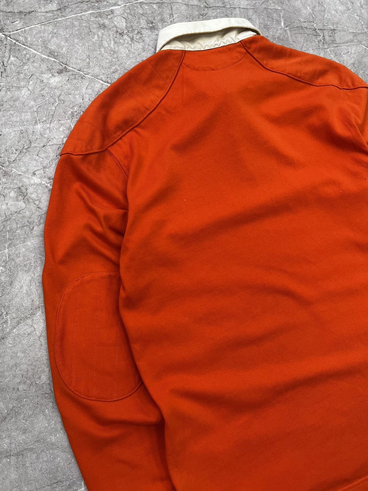 Polo Ralph Lauren × Vintage VINTAGE POLO RAPLPH ORANGE HEAVY RUGBY LONG SLEEVE Size US M / EU 48-50 / 2 - 9 Thumbnail
